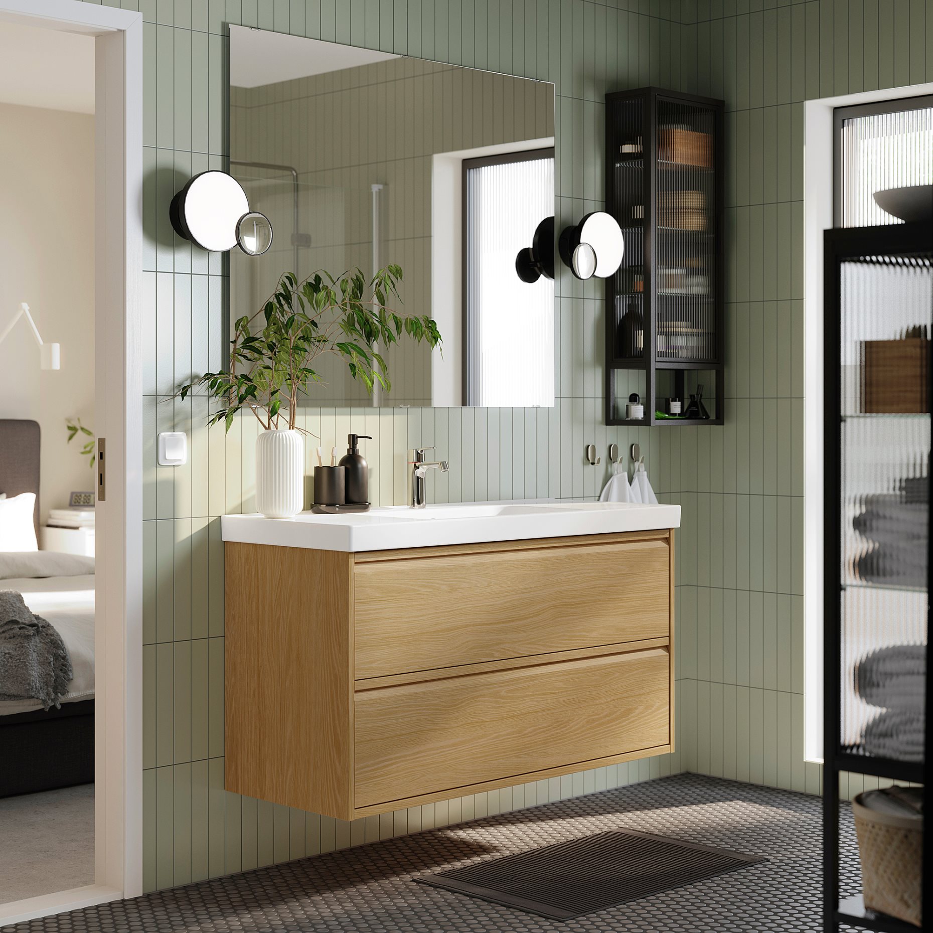 ANGSJON, wash-stand with drawers, 120x48x63 cm, 705.350.94