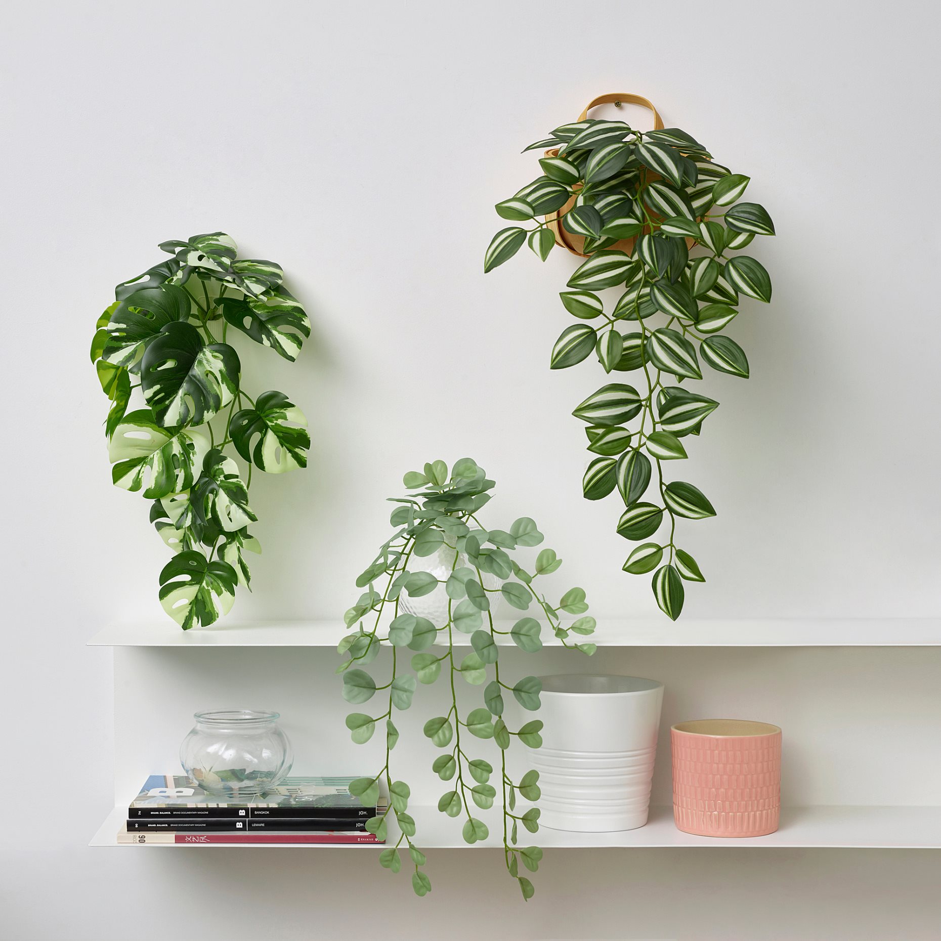 FEJKA, artificial plant with wall holder/in/outdoor, 705.486.28