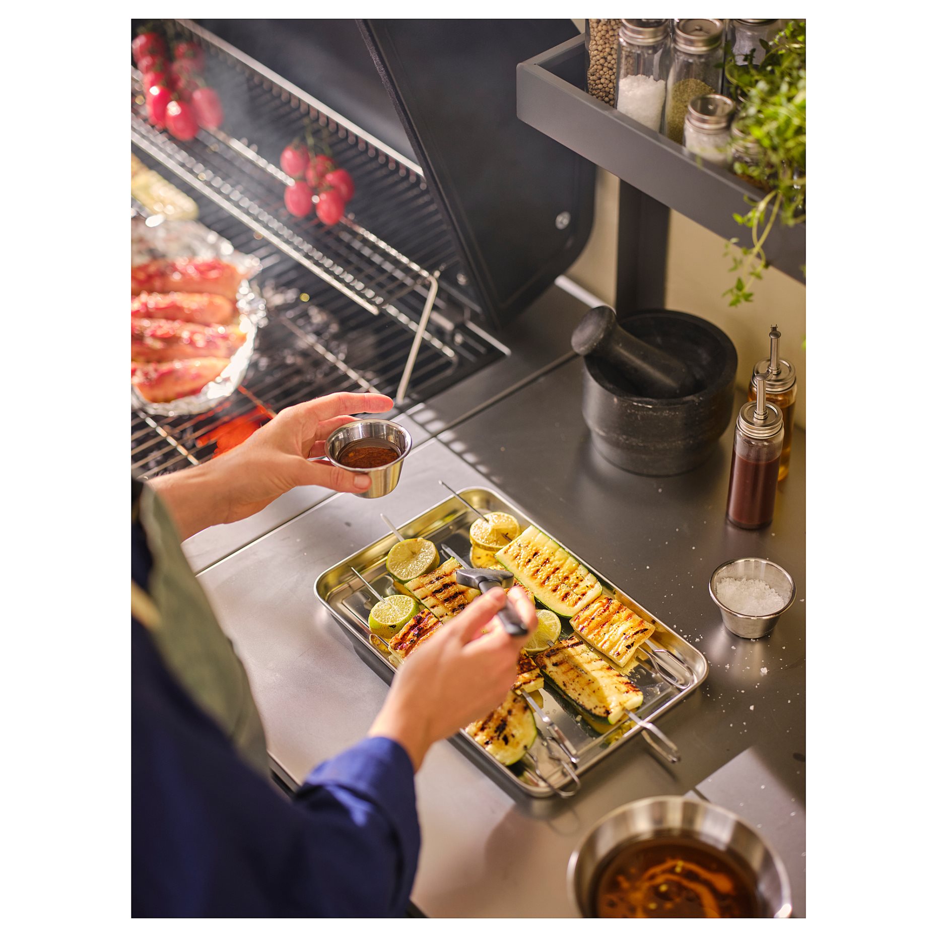 BATSKAR, add-on unit with shelves/outdoor, 120x70 cm, 705.533.99