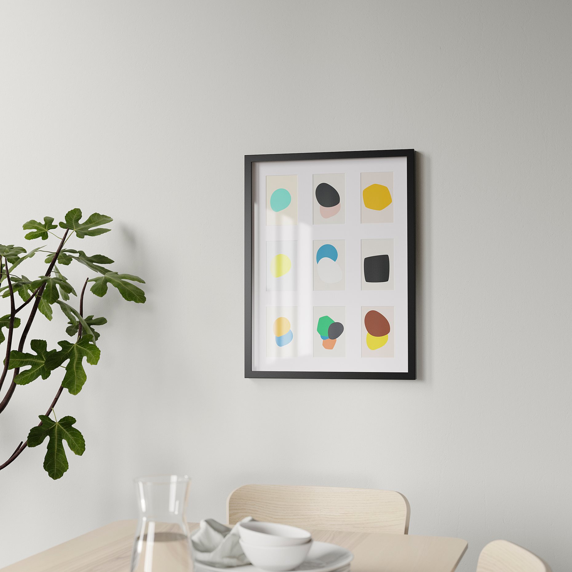 RODALM, frame for 9 pictures, 46x61 cm, 705.537.09