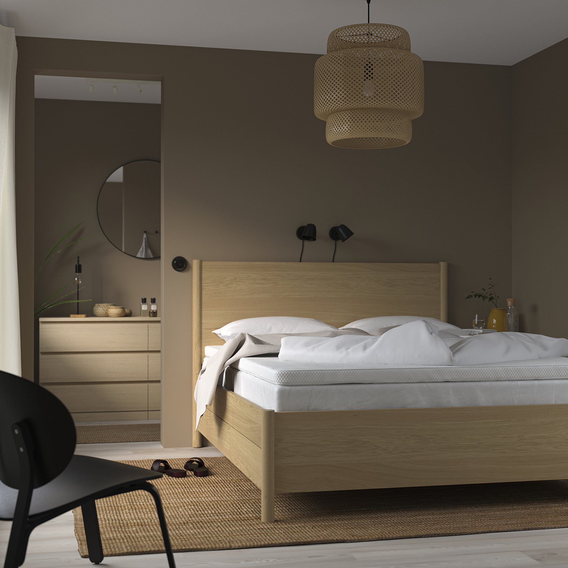 NORRSELE, mattress pad, 160x200 cm, 705.585.61