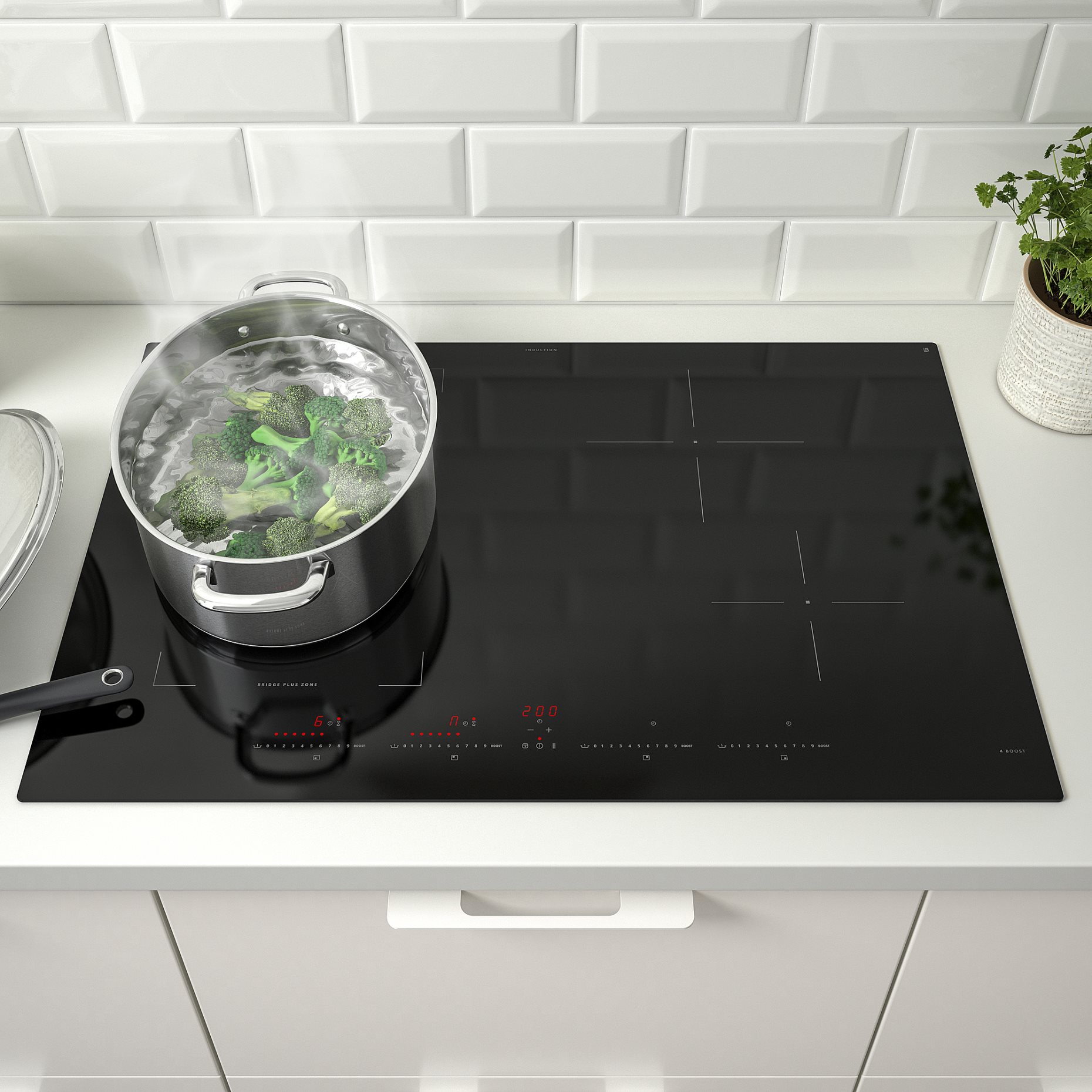 ROGESTAD, induction hob/IKEA 500, 78 cm, 705.595.13