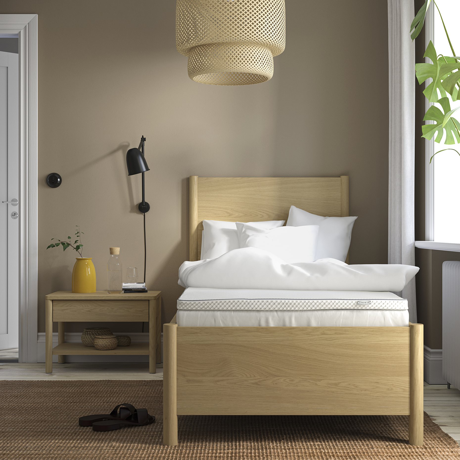 NÄSTABERG, mattress pad, 90x200 cm, 705.596.31