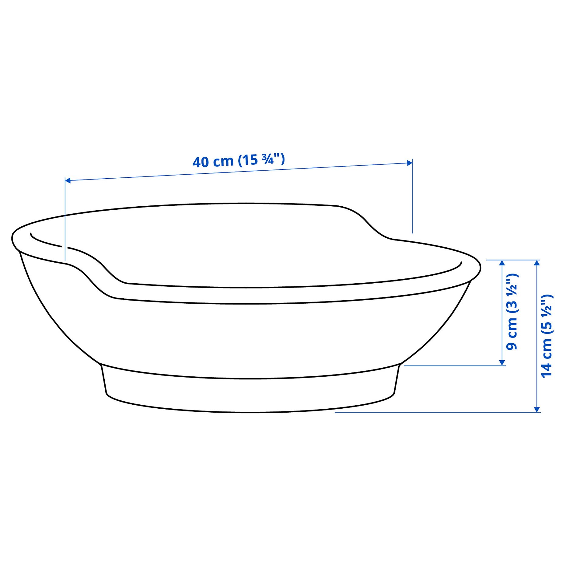 VÄSTERSJÖN, countertop wash-basin, 40 cm, 705.678.67