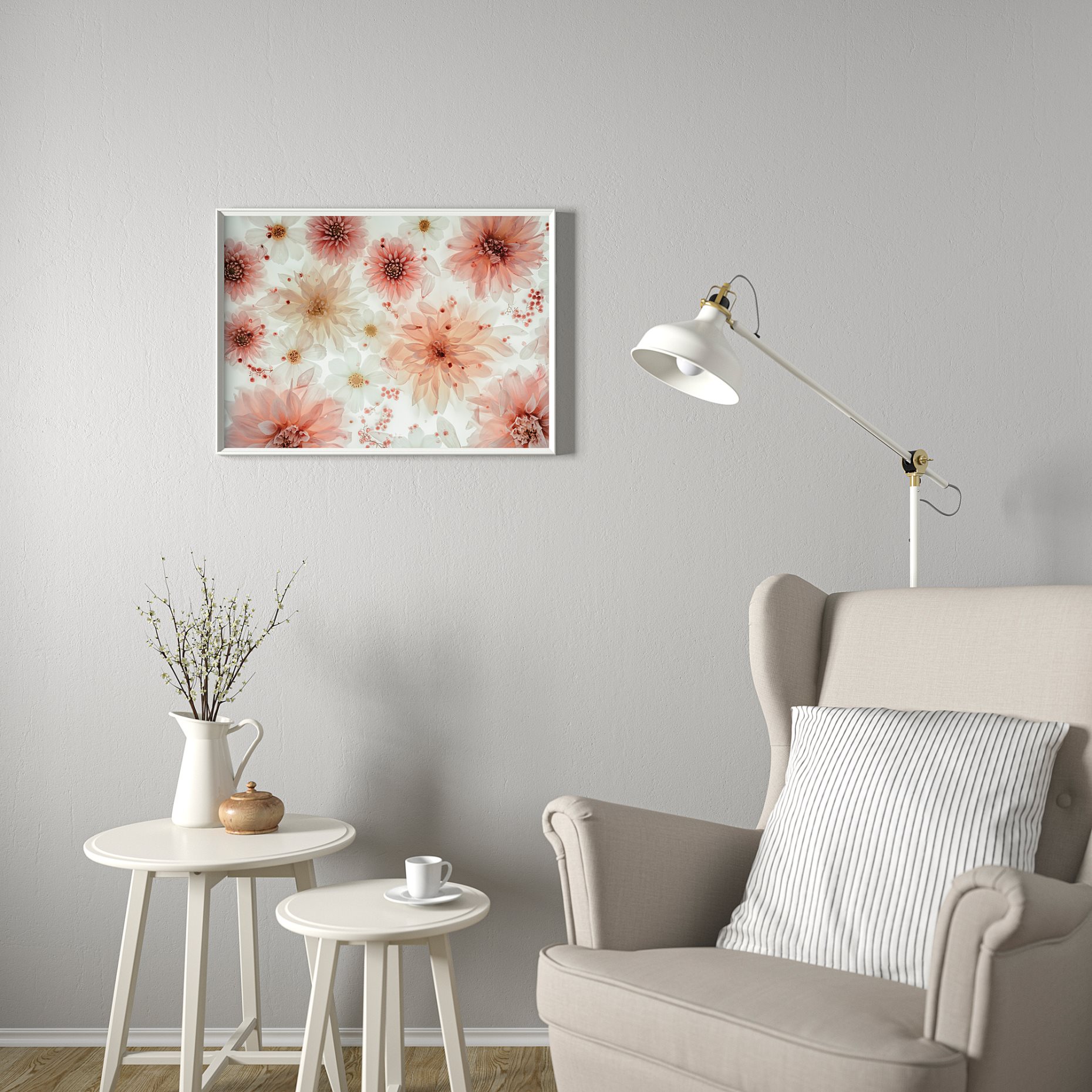 BILD, poster/flowers-transparent, 70x50 cm, 705.788.80