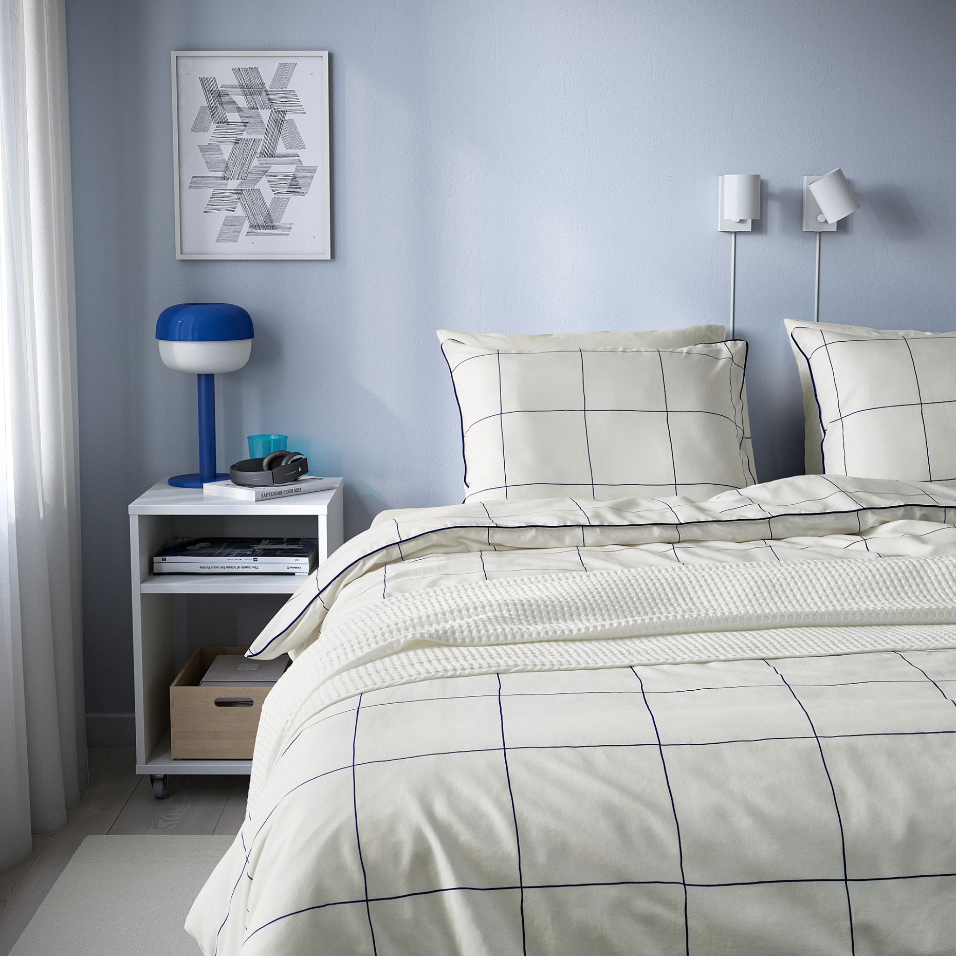 BREDVECKLARE, duvet cover and pillowcase, 150x200/50x60 cm, 705.793.42