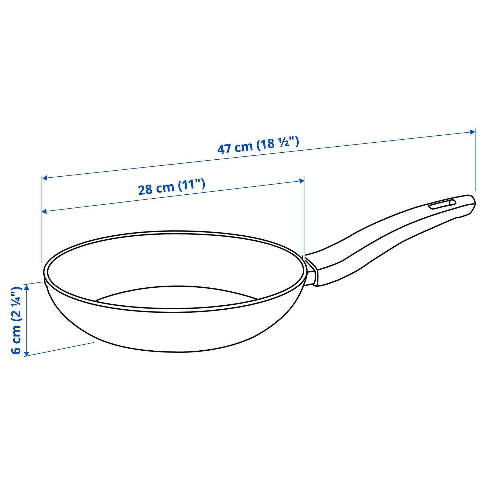 HUSKNUT, τηγάνι/αντικολλητική επένδυση, 28 cm, 705.835.51