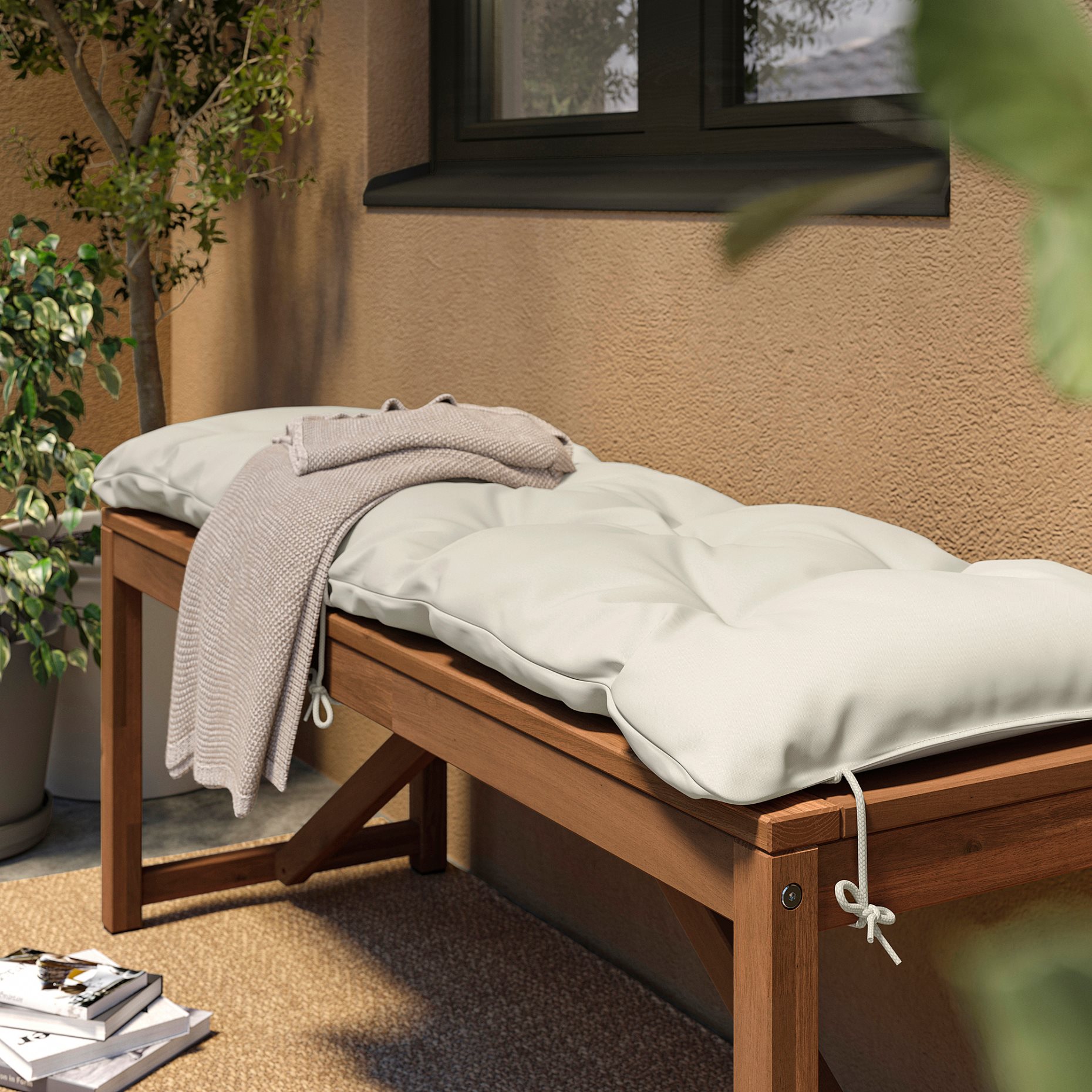 KUDDARNA, bench cushion outdoor, 120x40 cm, 705.841.74