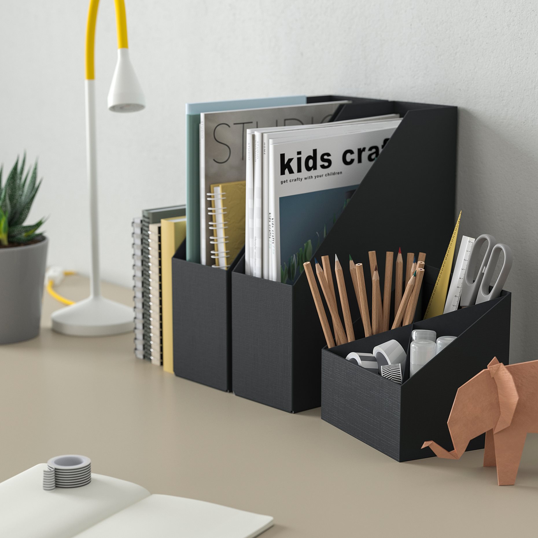FJÄDERHARV, desk organiser, 16x16 cm, 705.969.02