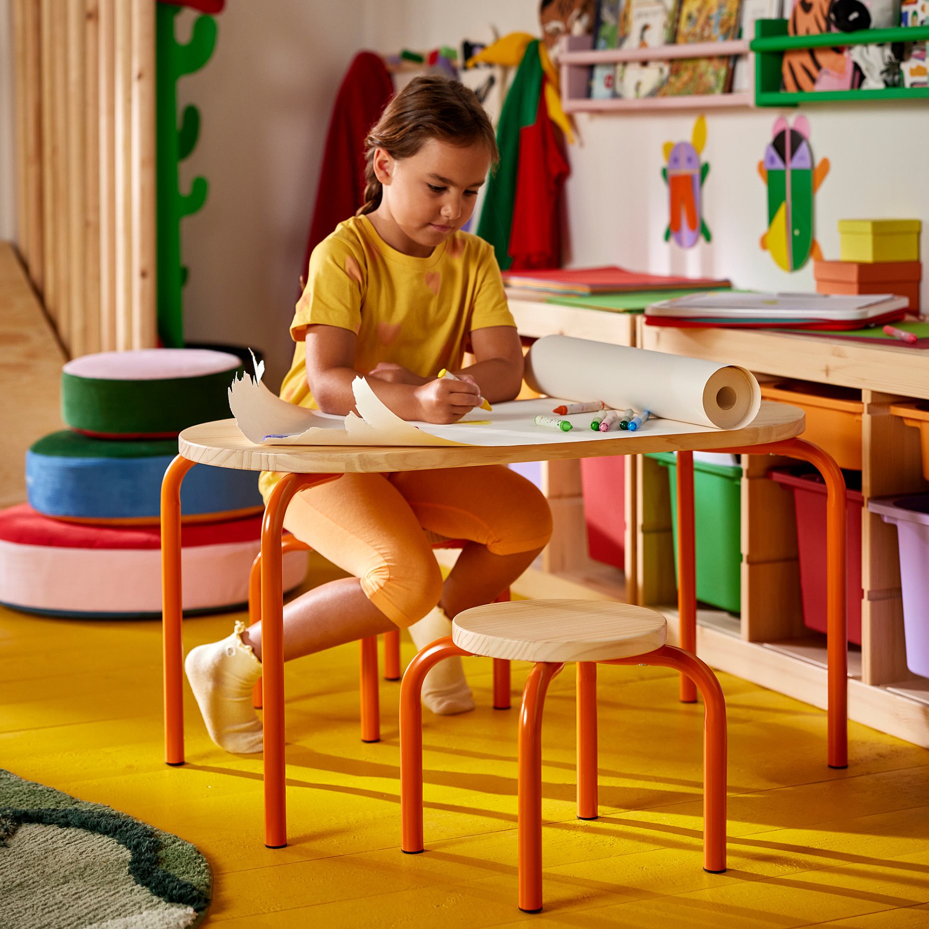 GREJSIMOJS, childrens table, 84x42 cm, 705.989.63
