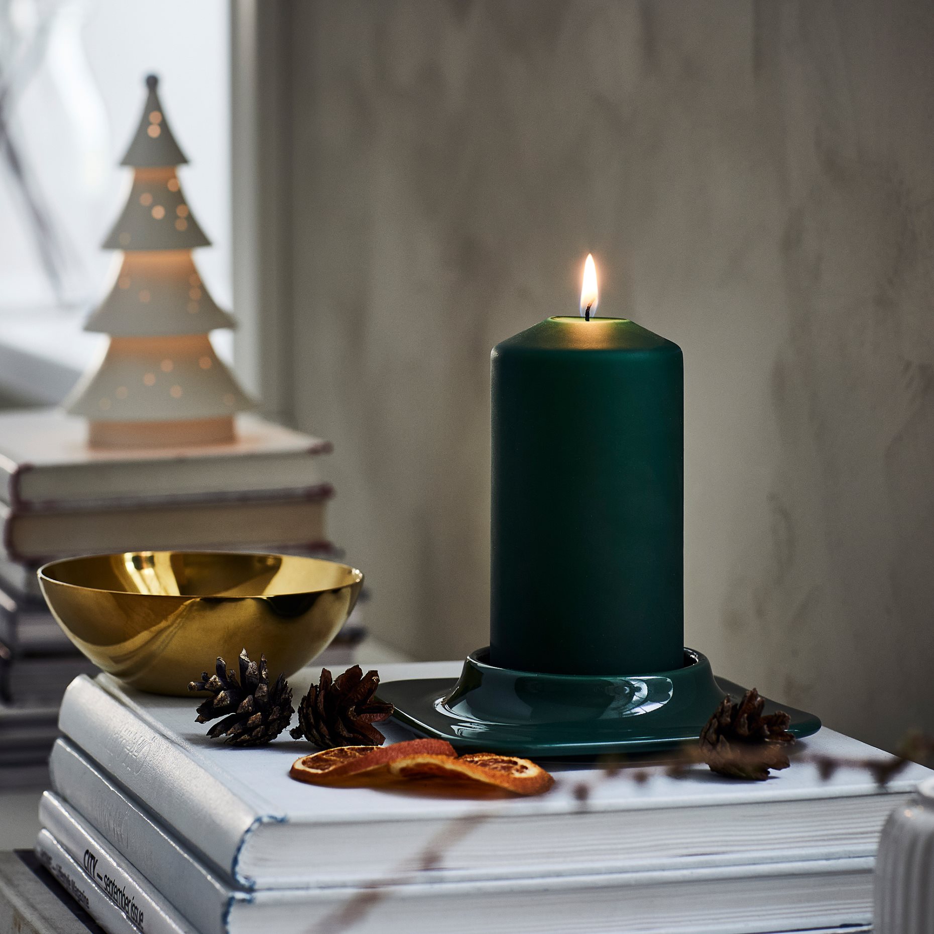 FENOMEN, unscented pillar candle, 14 cm, 705.999.29