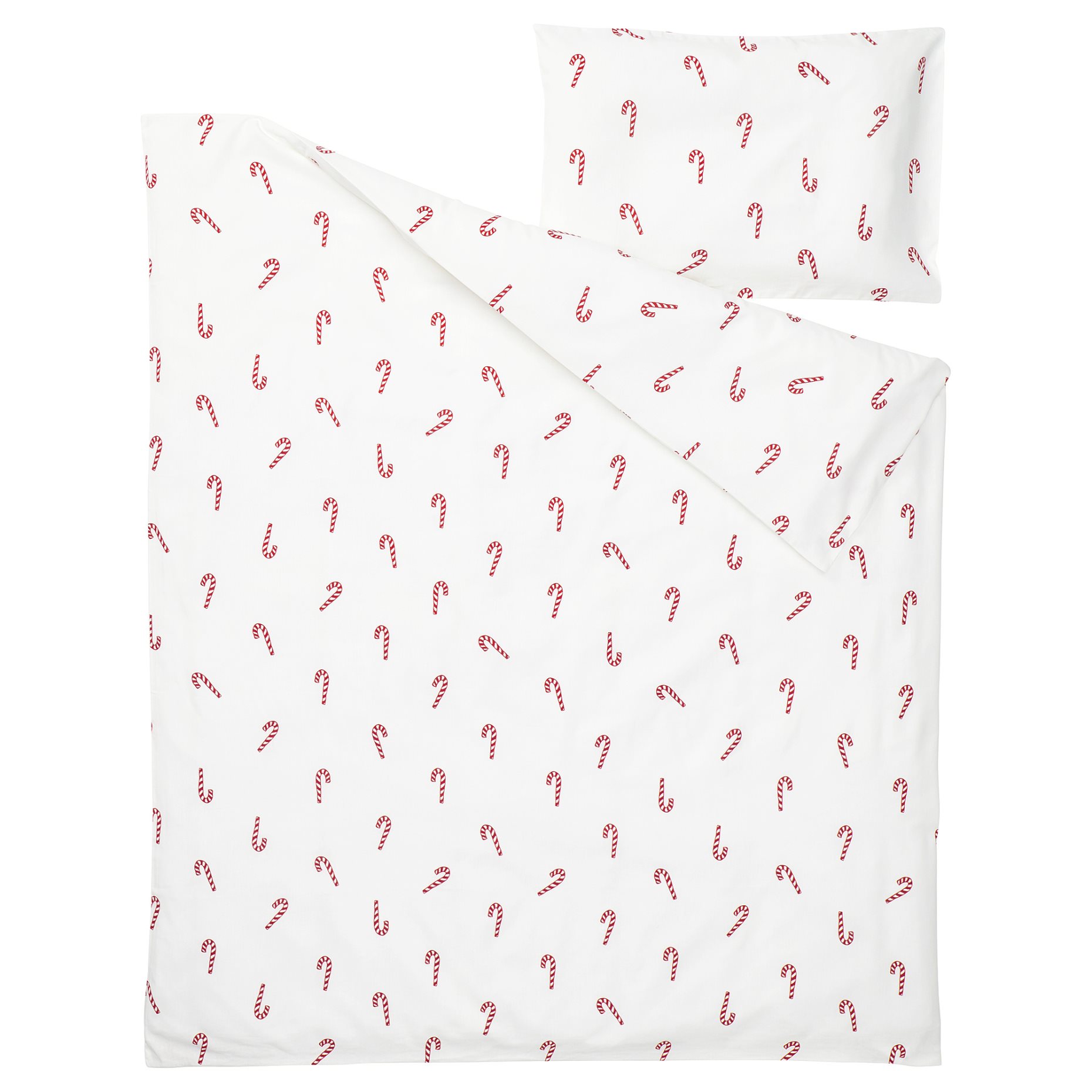 LÖVSÅNGARE, duvet cover 1 pillowcase for cot, 110x125/35x55 cm, 706.123.65