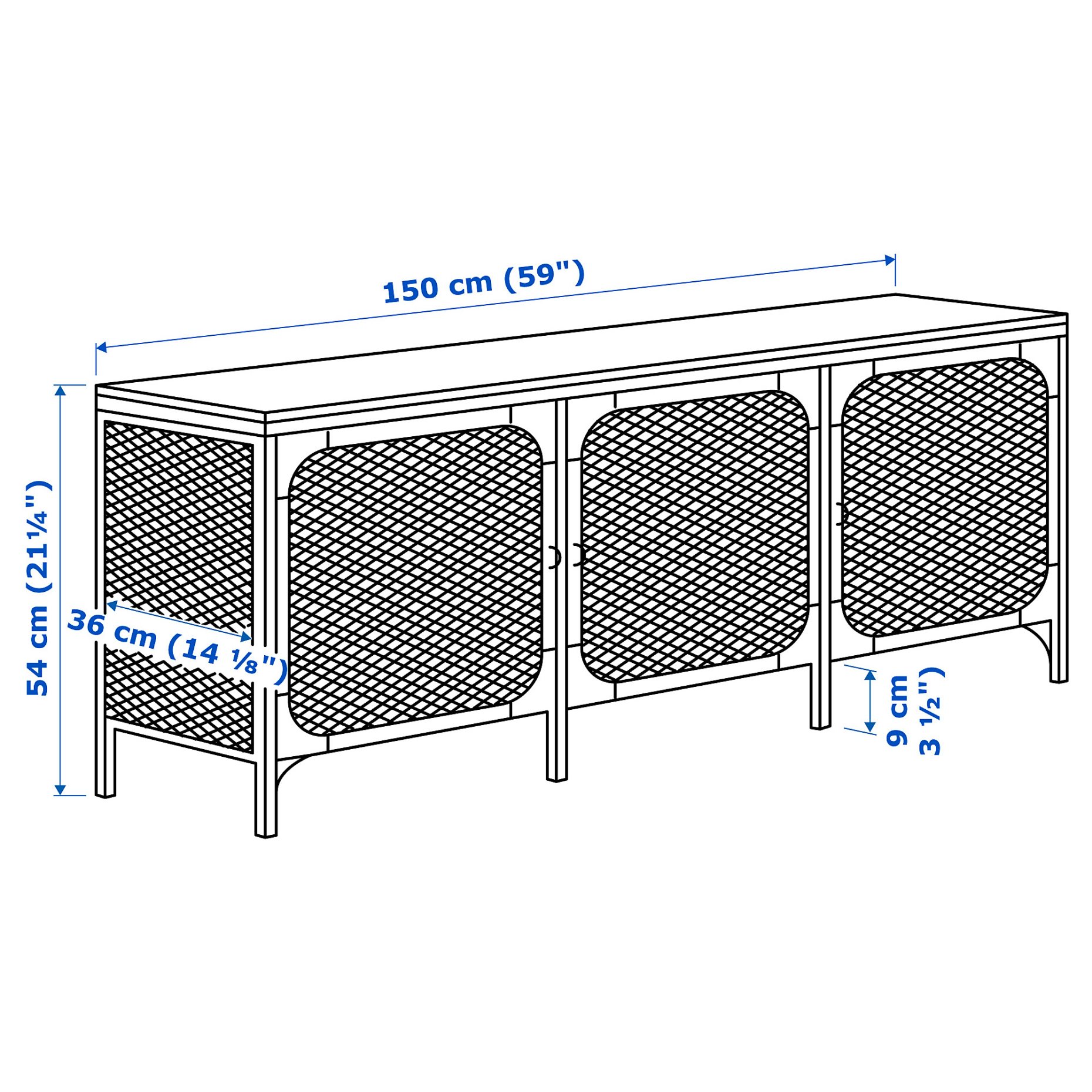 FJÄLLBO, σύνθεση αποθήκευσης TV, 791.912.66