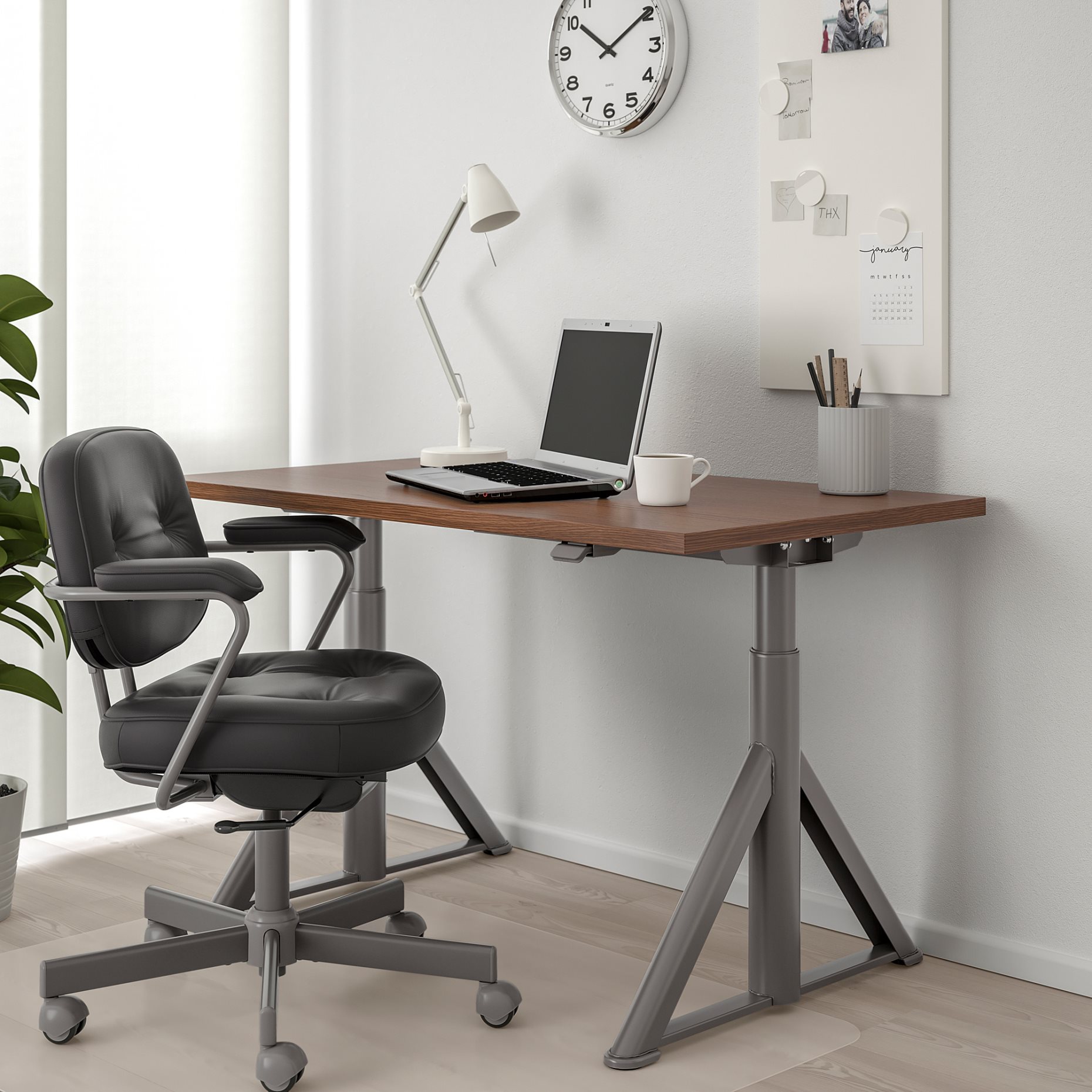 IDÅSEN, desk sit/stand, 792.809.55