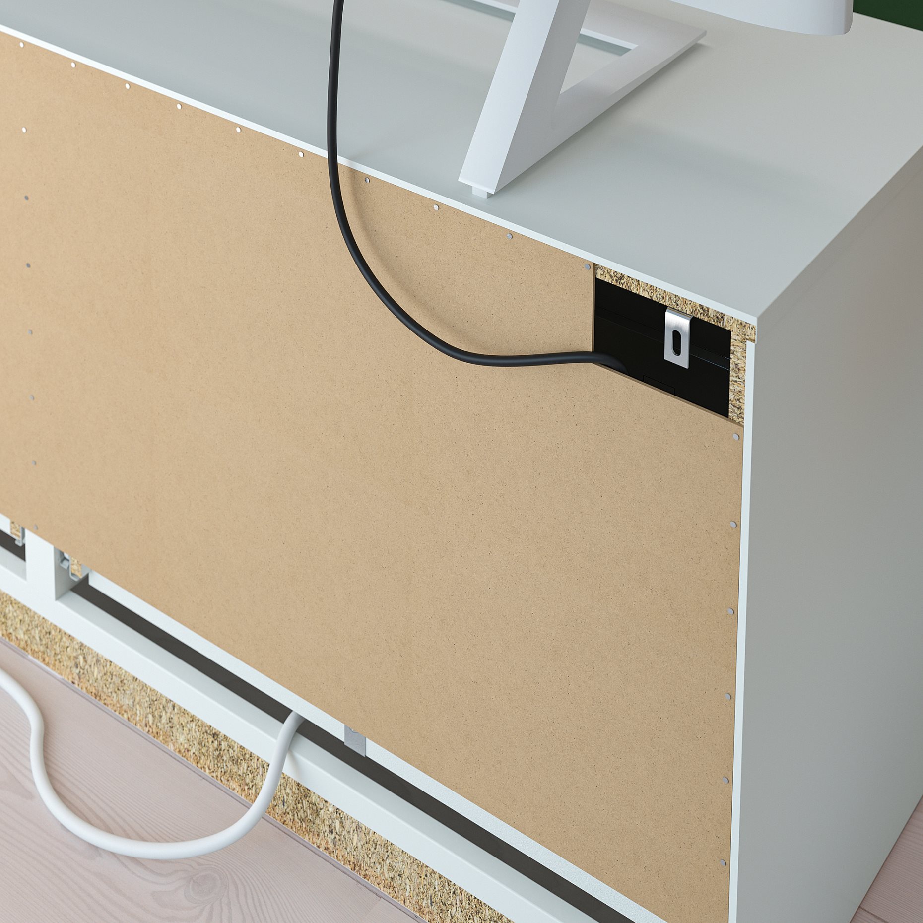 BRIMNES/BURHULT, σύνθεση αποθήκευσης TV, 258x41x190 cm, 793.986.72