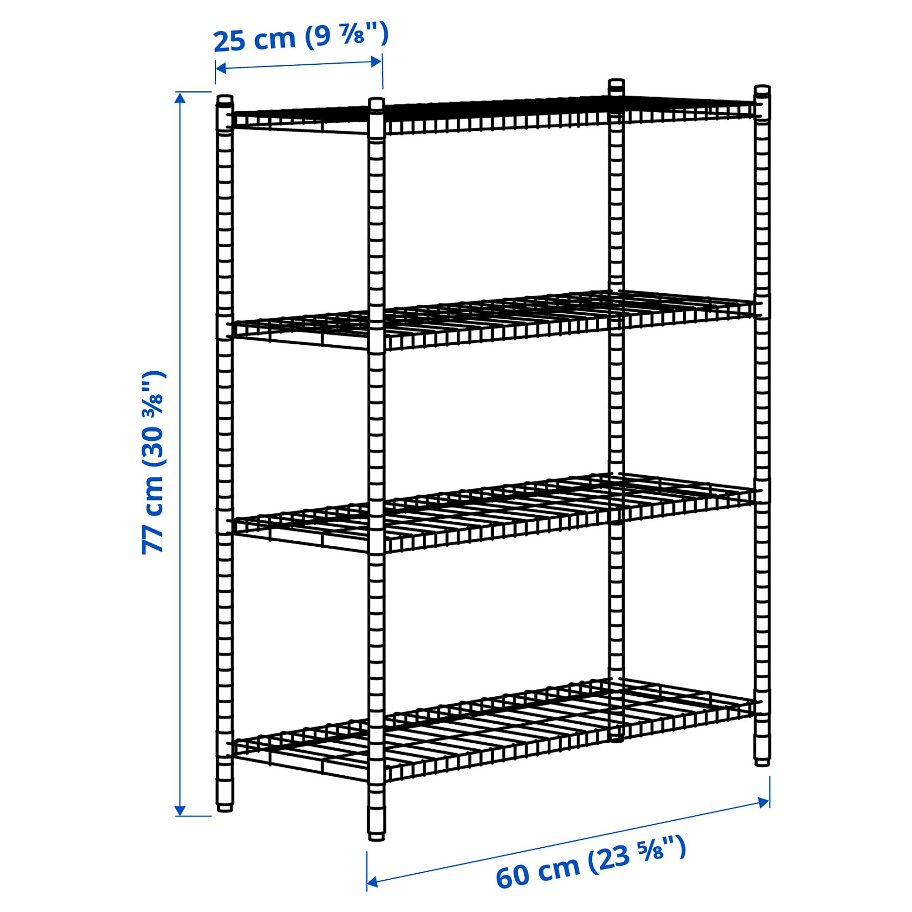 OMAR, 2 shelf sections, 794.129.46