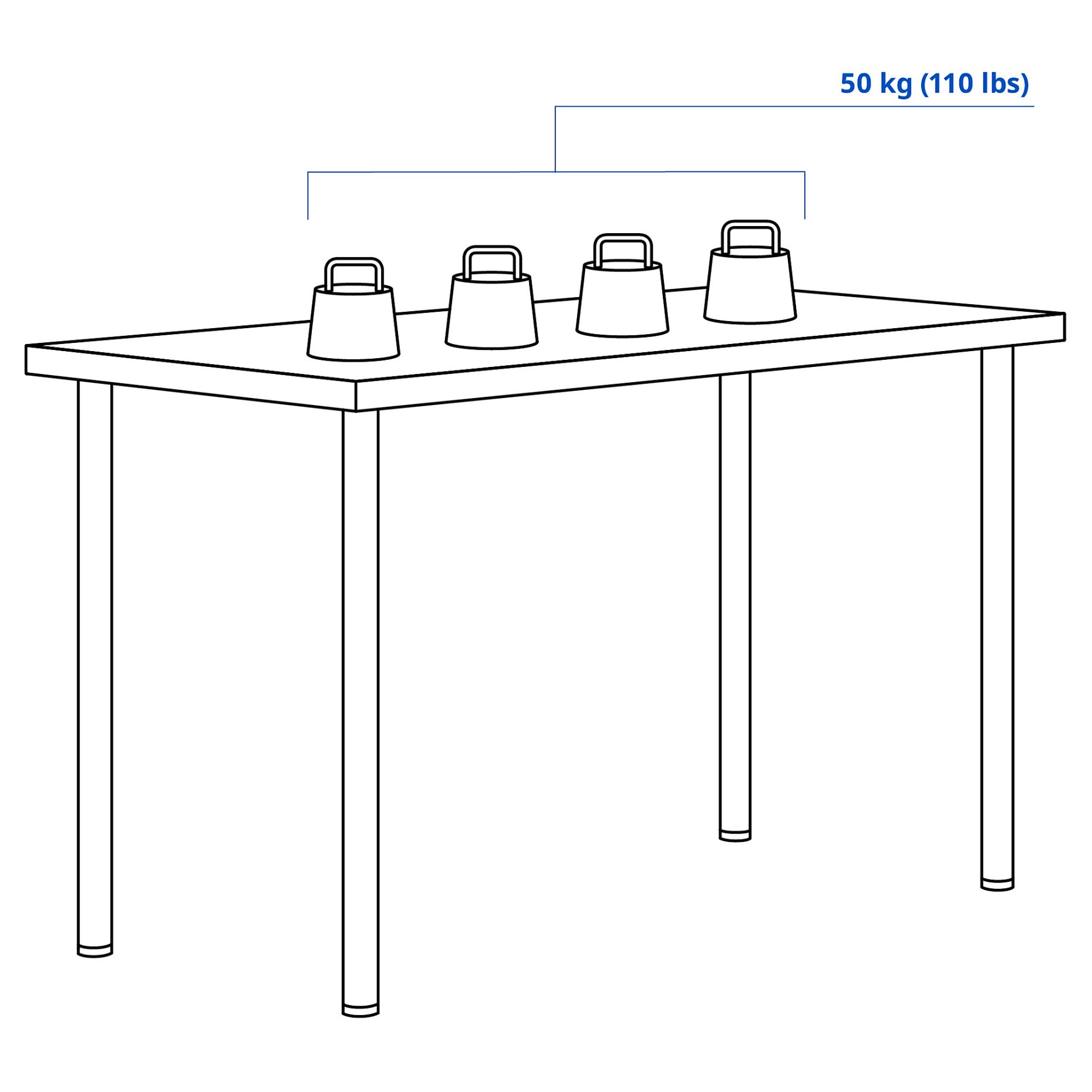 LAGKAPTEN/ADILS, desk, 120x60 cm, 794.168.74