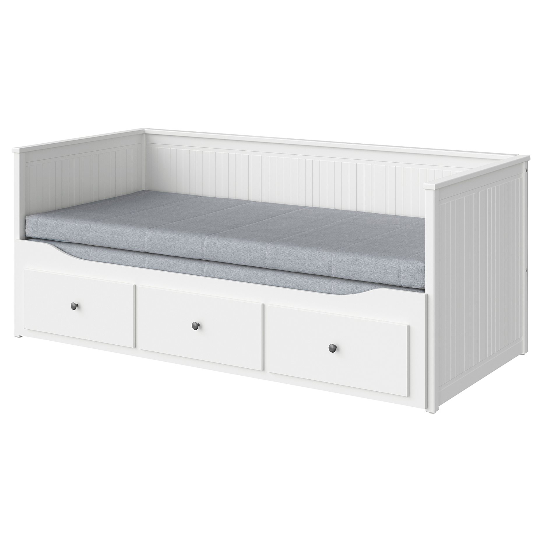 HEMNES, κρεβάτι επισκέπτη day bed 3 συρτάρια/2 στρώματα, 80x200 cm, 794.281.17