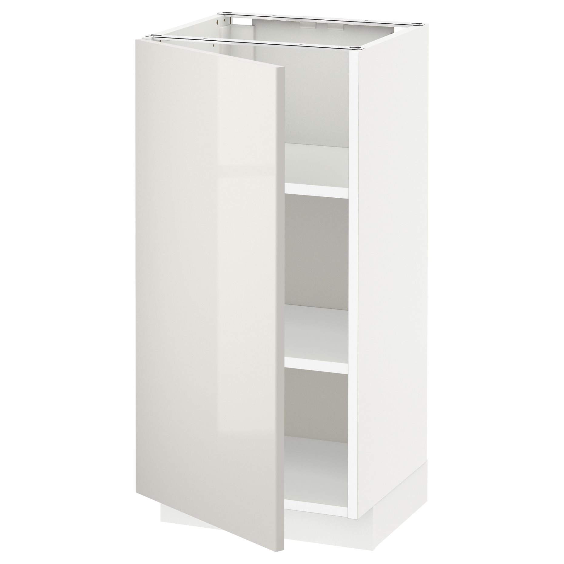 METOD, base cabinet with shelves, 40x37 cm, 794.552.43
