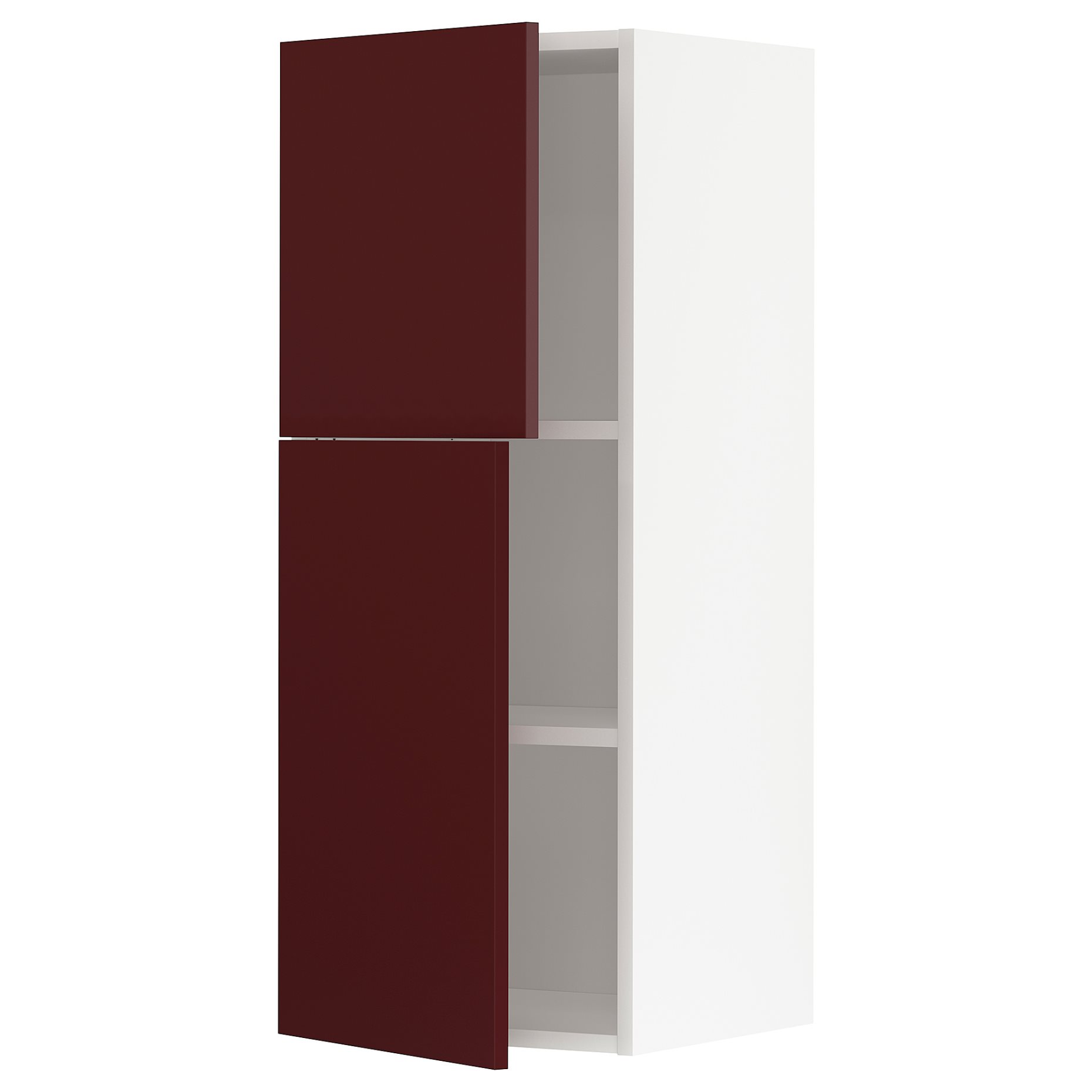 METOD, wall cabinet with shelves/2 doors, 40x100 cm, 794.553.80