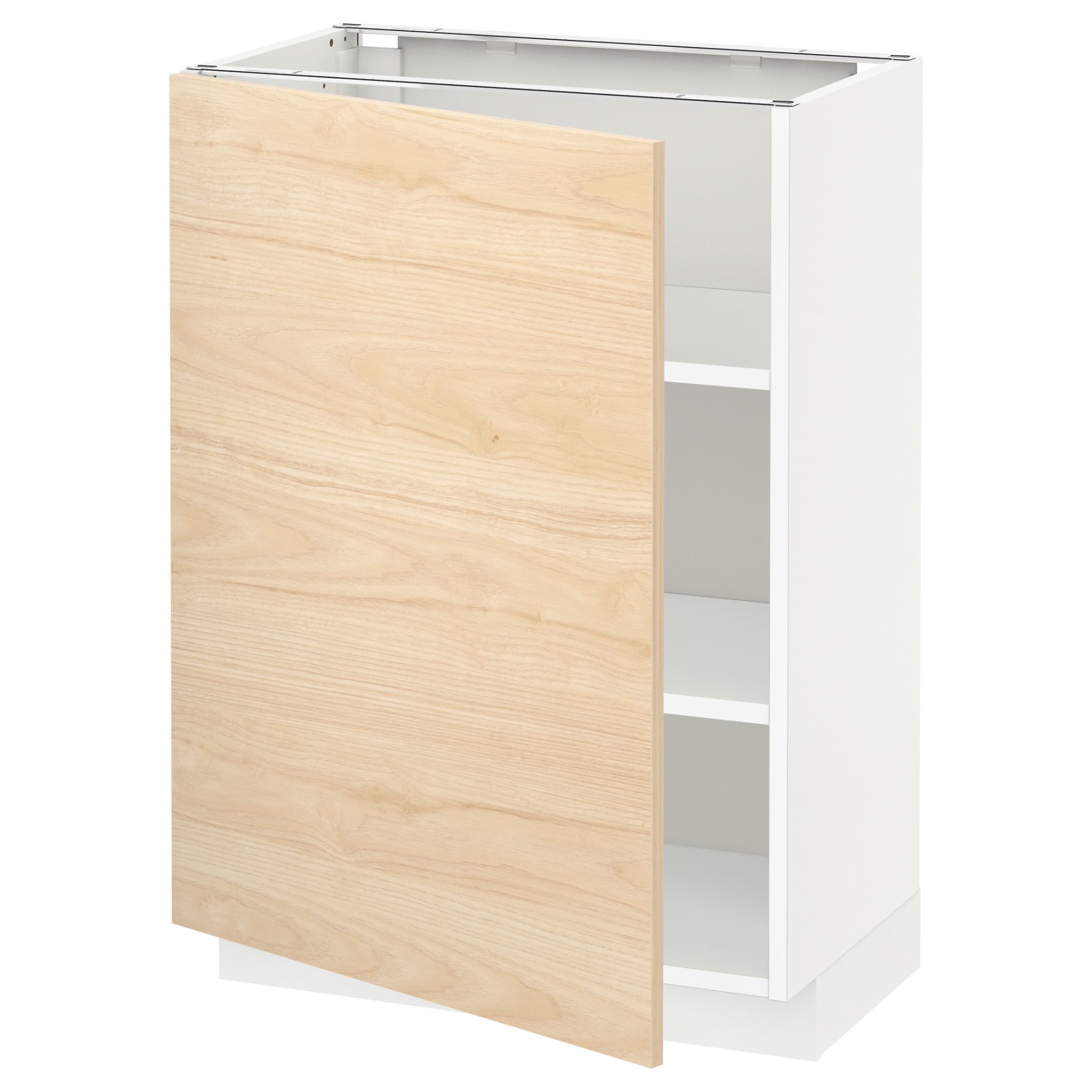 METOD, base cabinet with shelves, 60x37 cm, 794.563.65