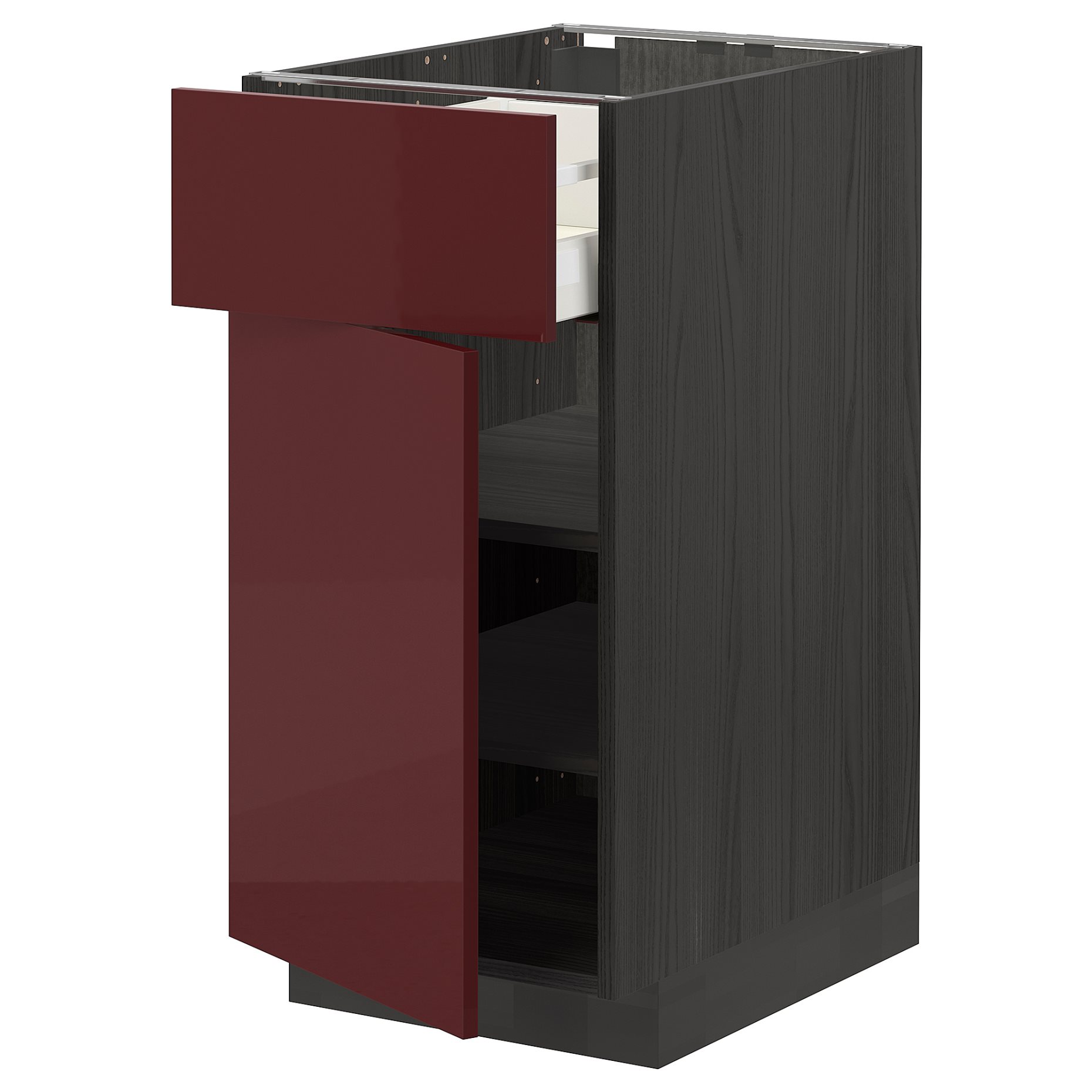 METOD/MAXIMERA, base cabinet with drawer/door, 40x60 cm, 794.597.88