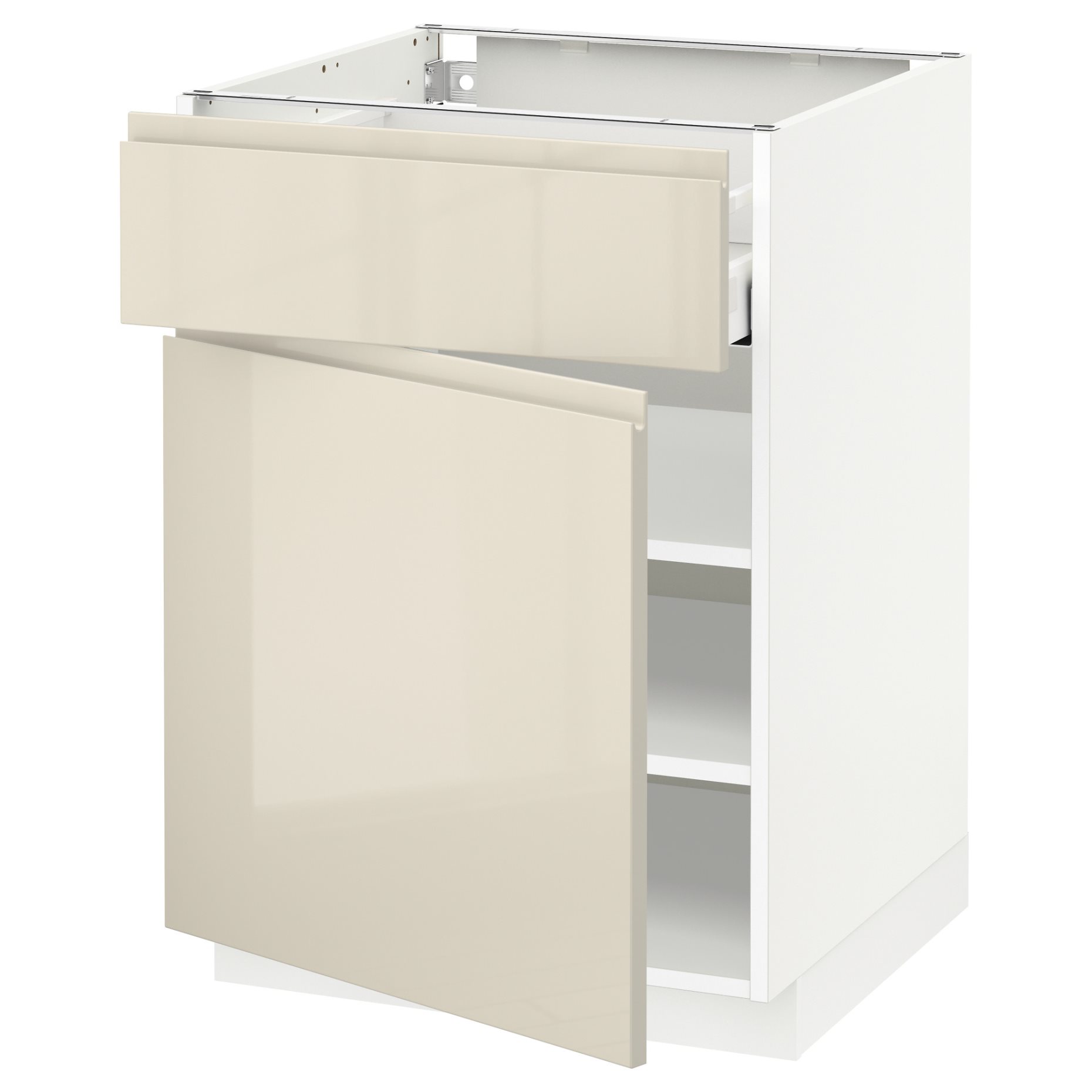 METOD/MAXIMERA, base cabinet with drawer/door, 60x60 cm, 794.616.06
