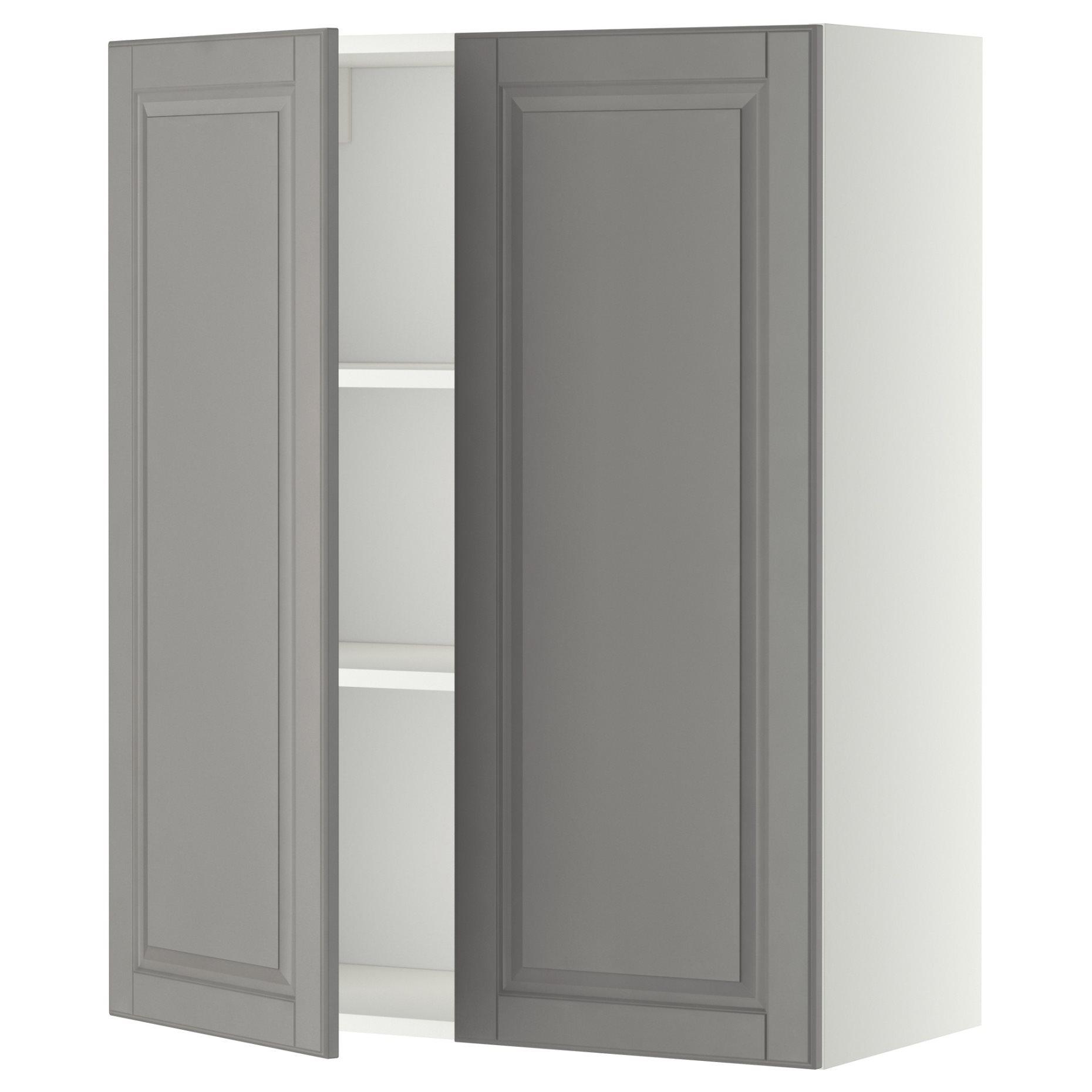 METOD, ντουλάπι τοίχου με ράφια/2 πόρτες, 80x100 cm, 794.639.45