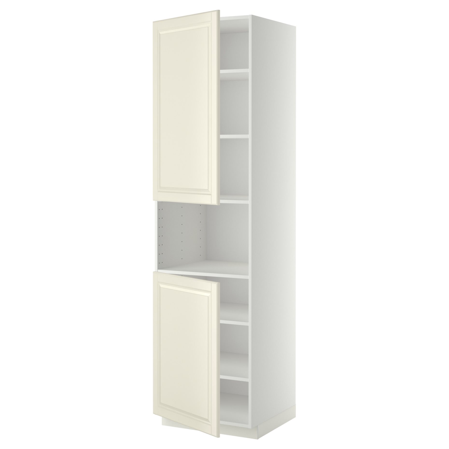 METOD, high cabinet for microwave with 2 doors/shelves, 60x60x220 cm, 794.645.20