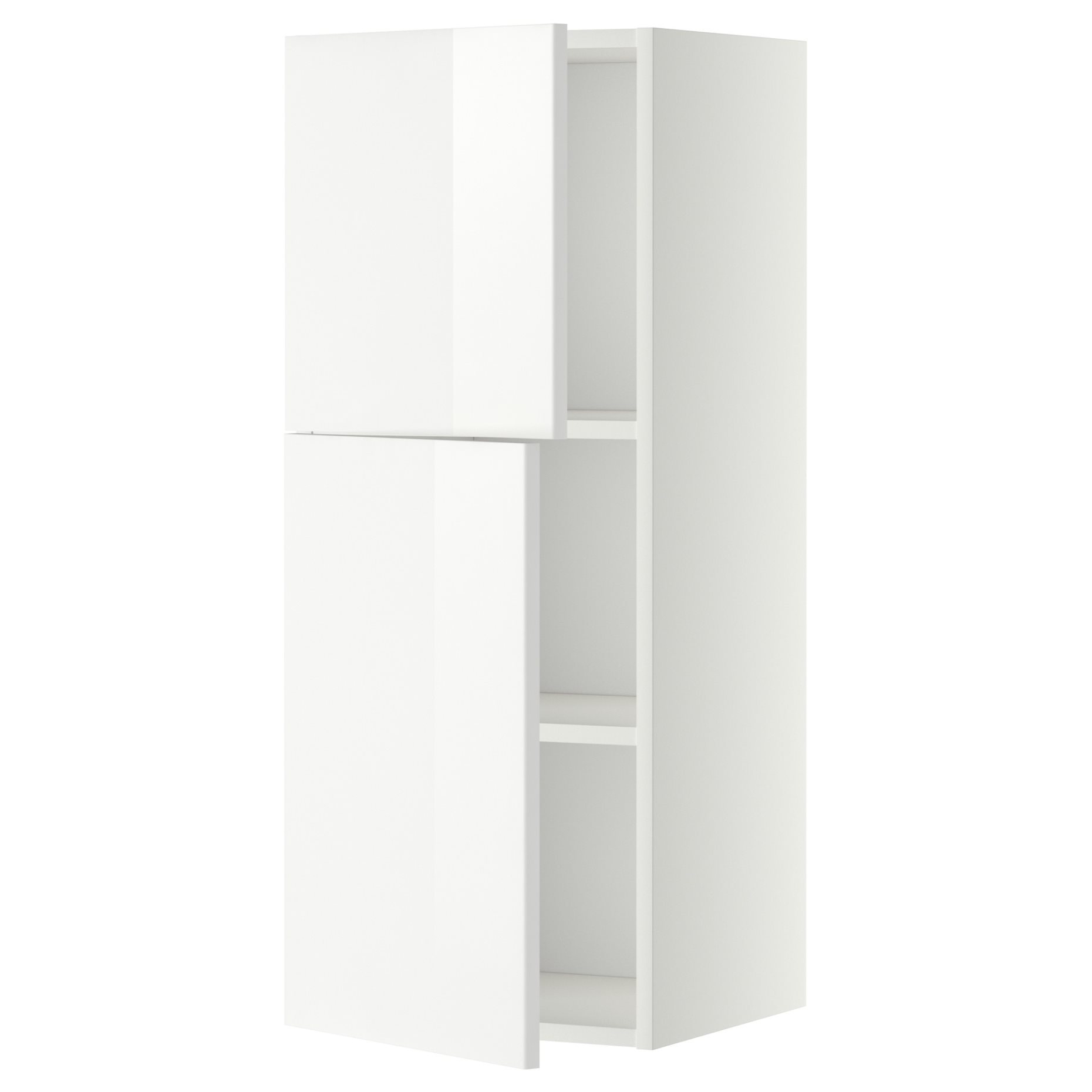 METOD, wall cabinet with shelves/2 doors, 40x100 cm, 794.687.16