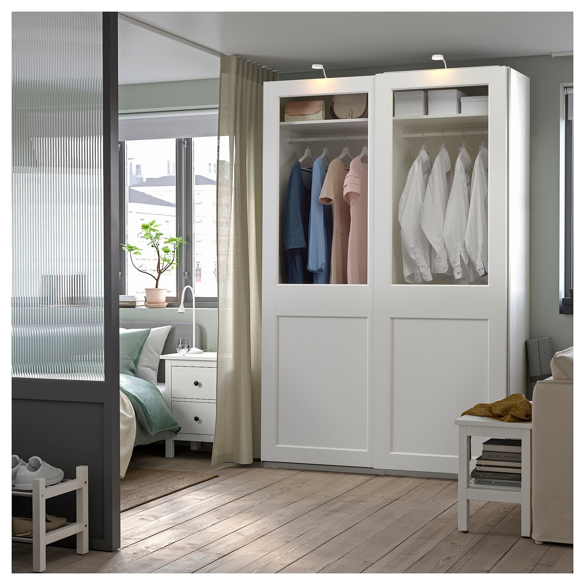 PAX/GRIMO, wardrobe combination, 150x66x236 cm, 795.028.95