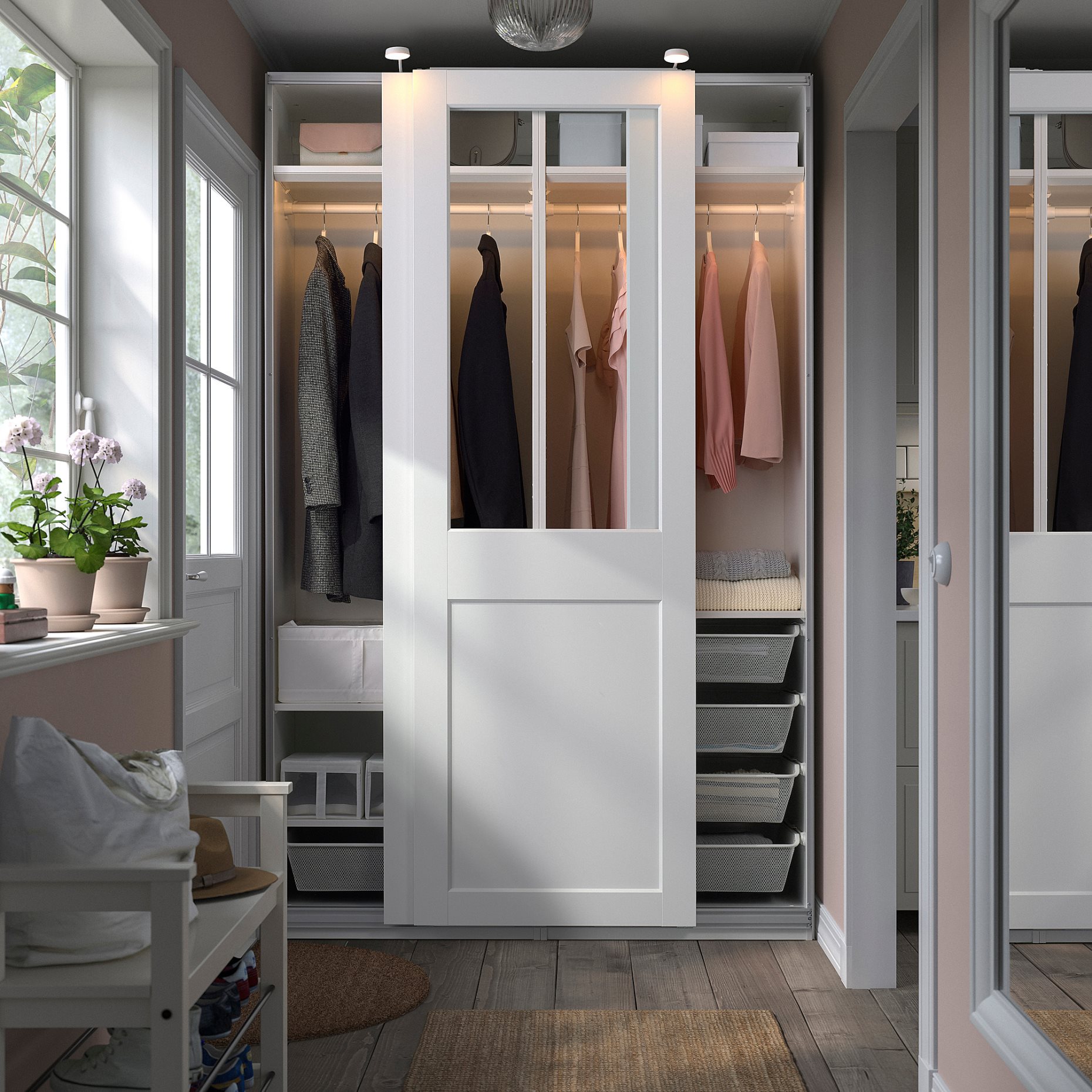 PAX/GRIMO, wardrobe combination, 150x66x236 cm, 795.028.95