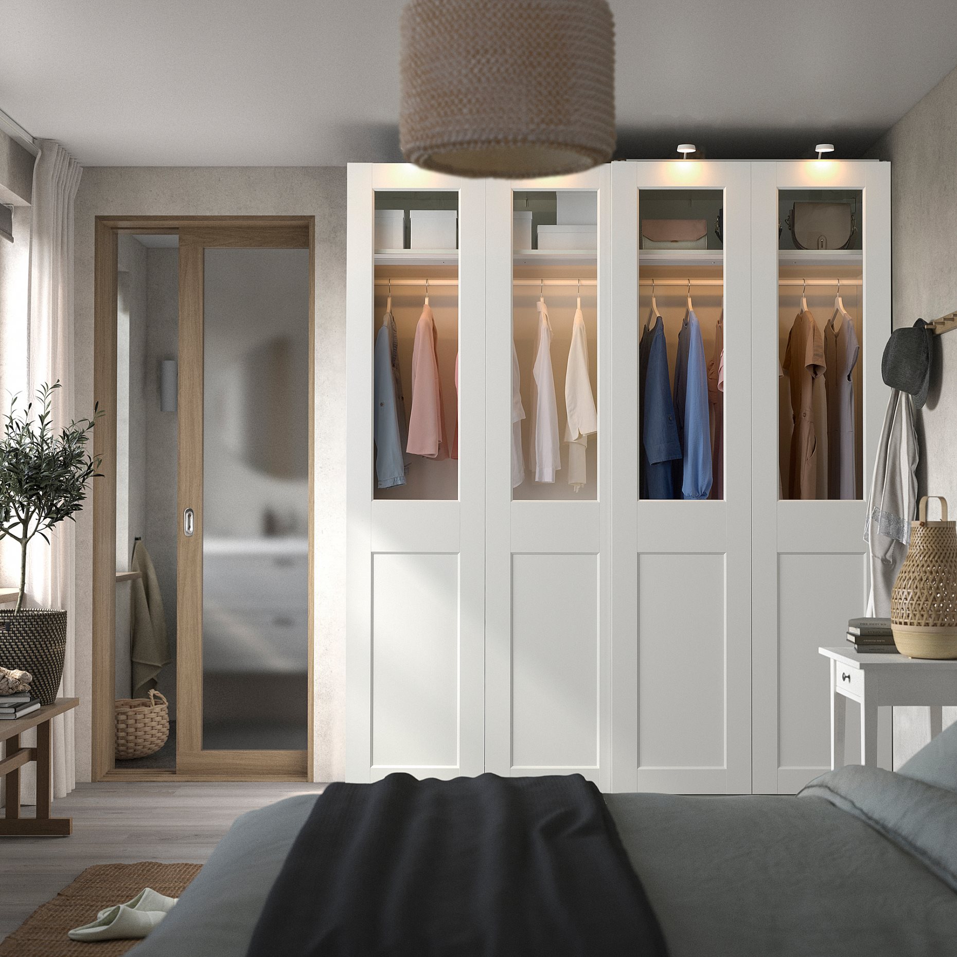 PAX/GRIMO, wardrobe combination, 200x66x236 cm, 795.030.36