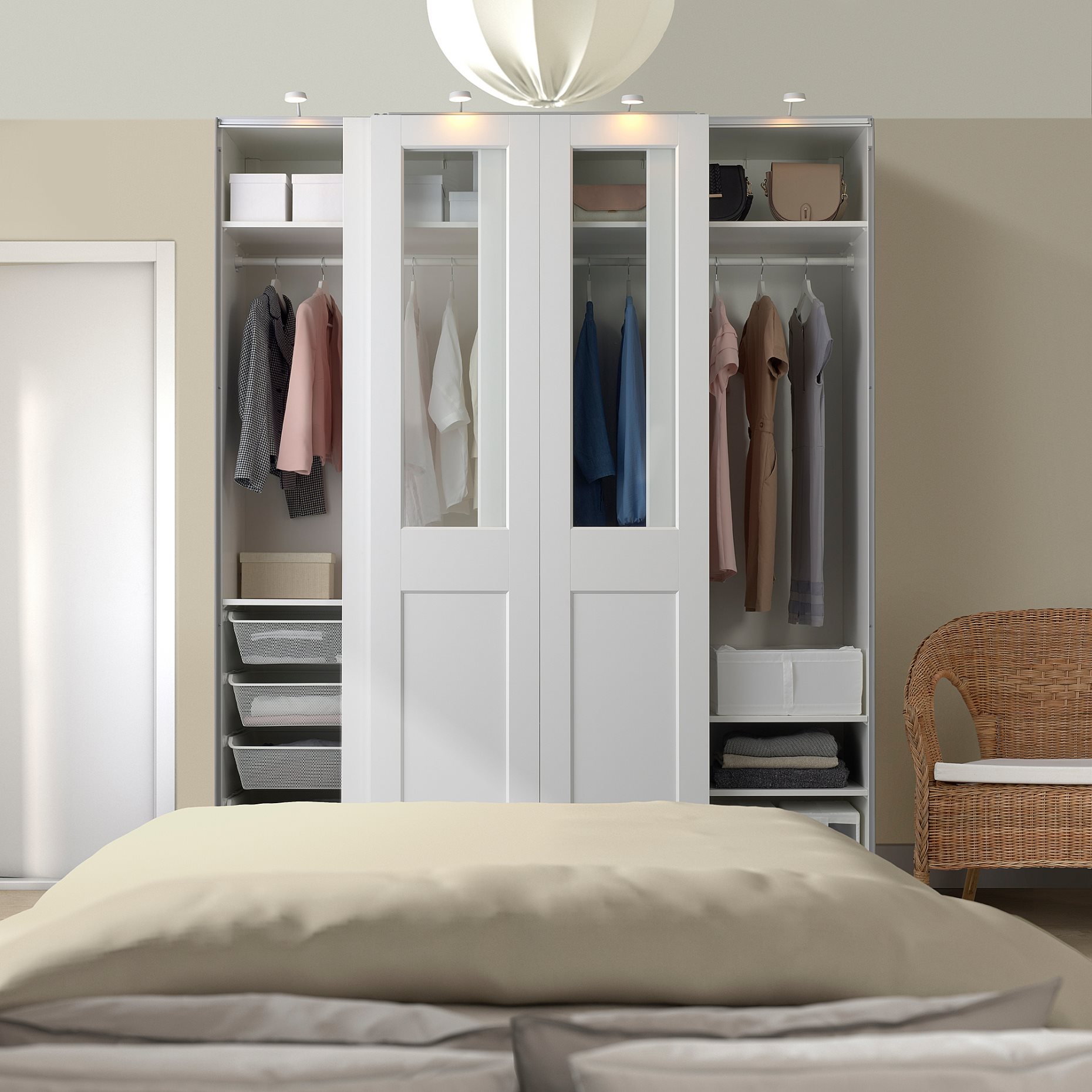 PAX/GRIMO, wardrobe combination, 200x66x236 cm, 795.030.36