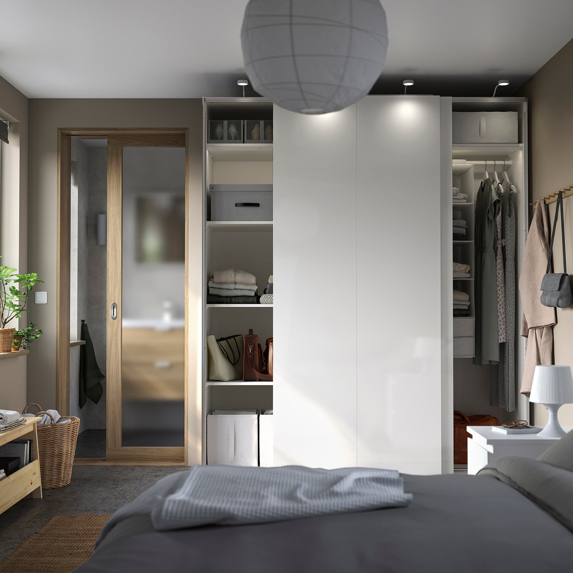PAX/HASVIK, wardrobe combination, 200x66x236 cm, 795.031.59