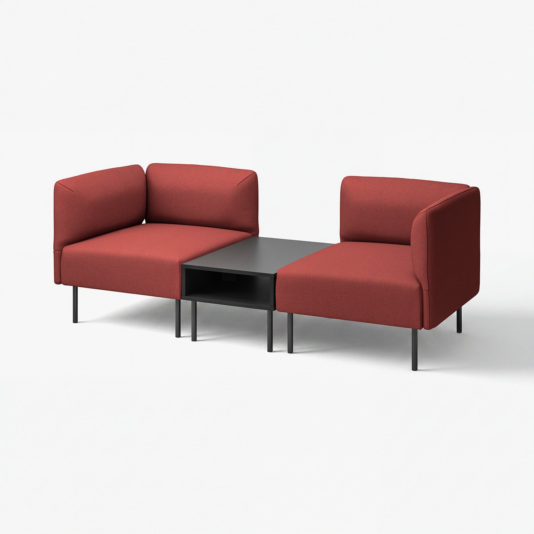 LILLEHEM, 2-seat modular sofa with side table, 795.360.70