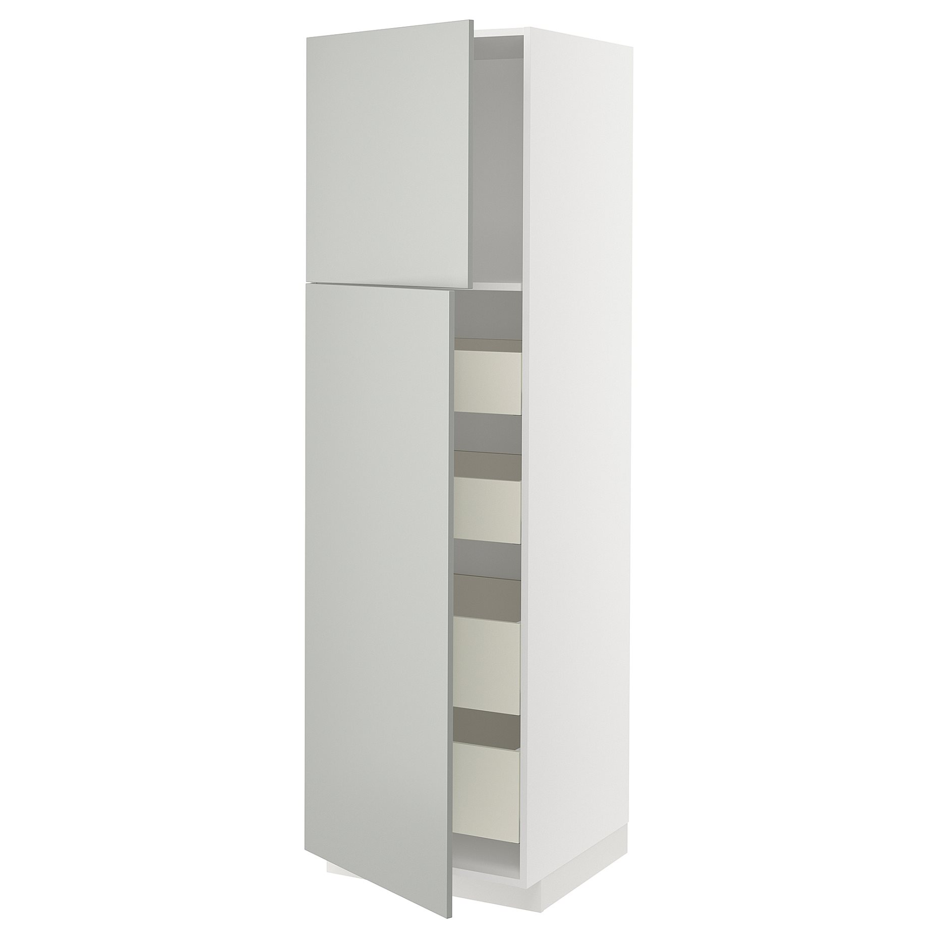 METOD, high cabinet with 2 doors/4 drawers, 60x60x200 cm, 795.394.03