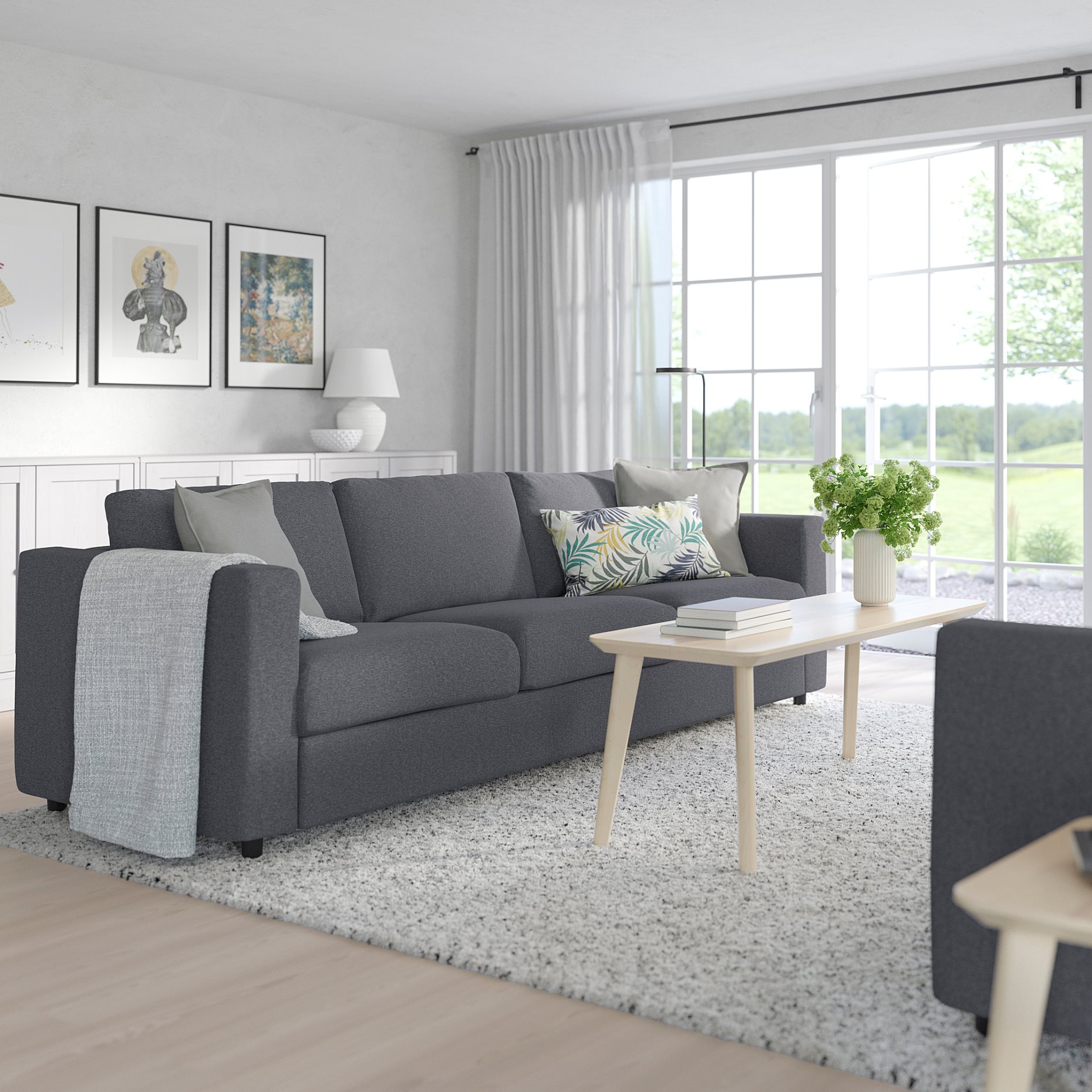VIMLE, 3-seat sofa-bed, 795.452.77
