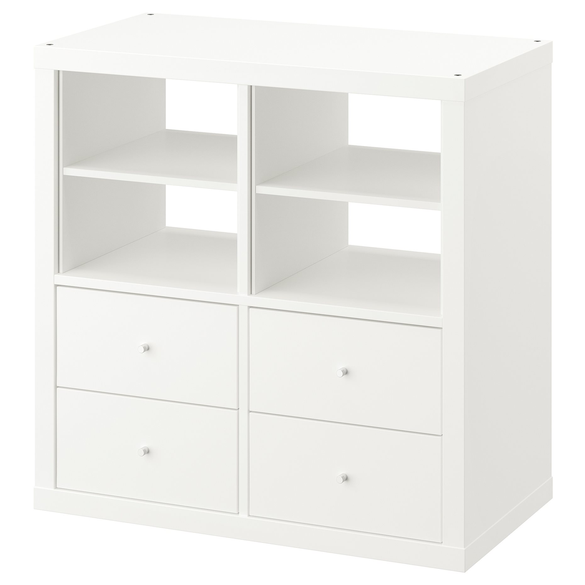 KALLAX, shelving unit with 4 drawers/2 shelf inserts, 77x77 cm, 795.529.51