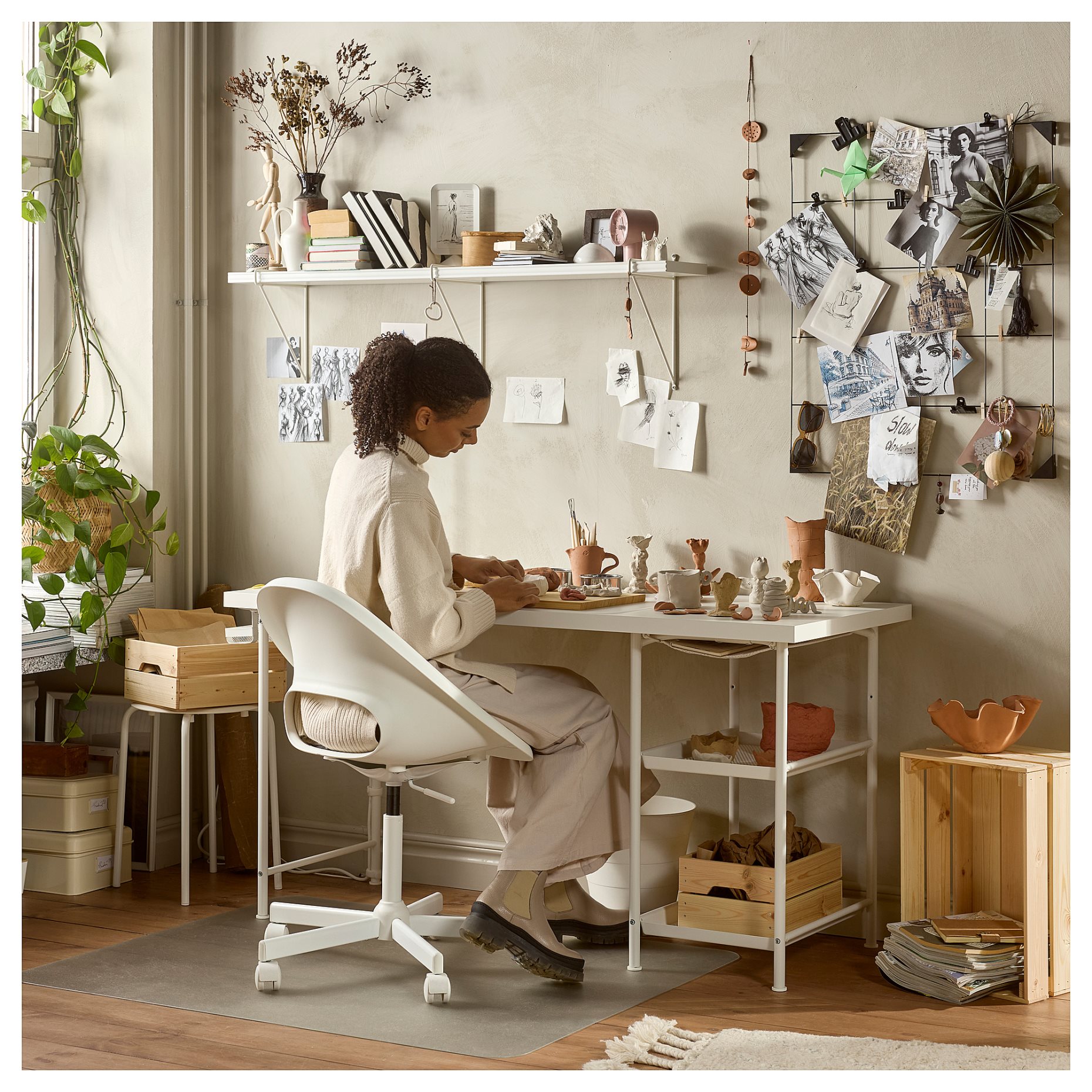 LAGKAPTEN/SPAND, desk, 140x60 cm, 795.636.62