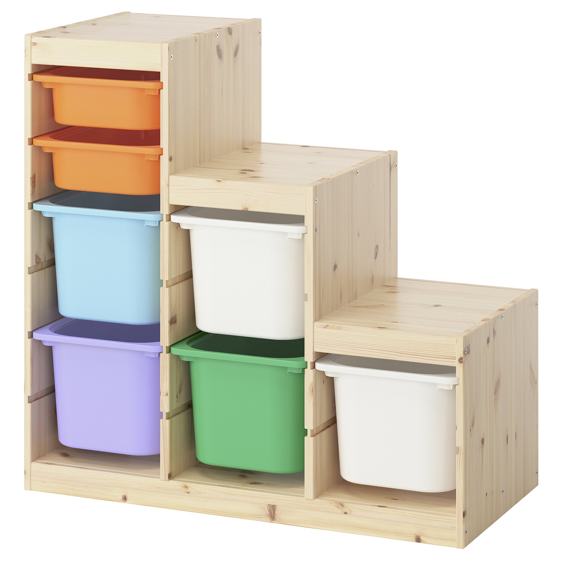 TROFAST, storage combination with boxes, 94x44x91 cm, 795.744.39