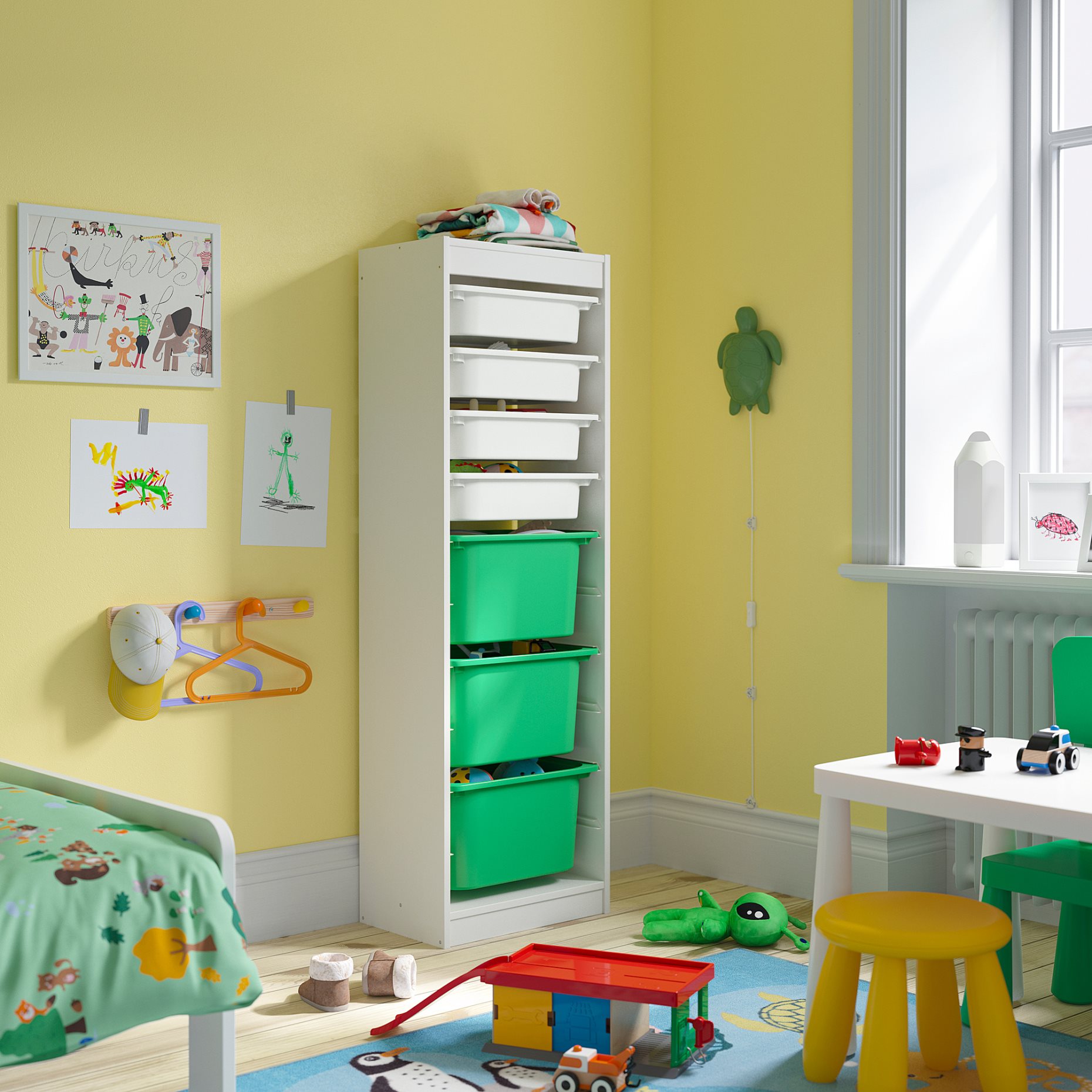 TROFAST, storage combination with boxes, 46x30x145 cm, 795.754.53