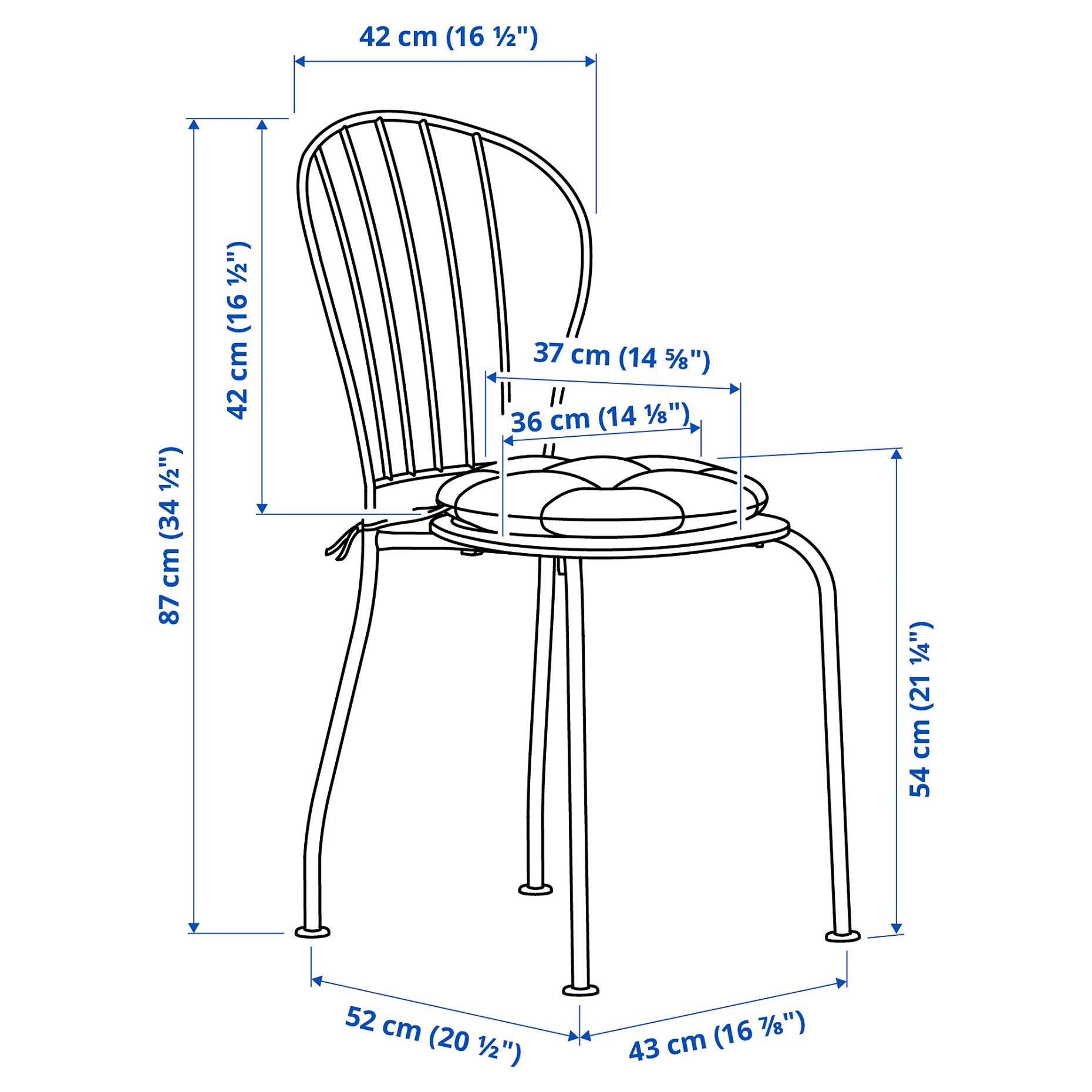 LÄCKÖ, table and 2 chairs/outdoor, 70 cm, 795.762.02