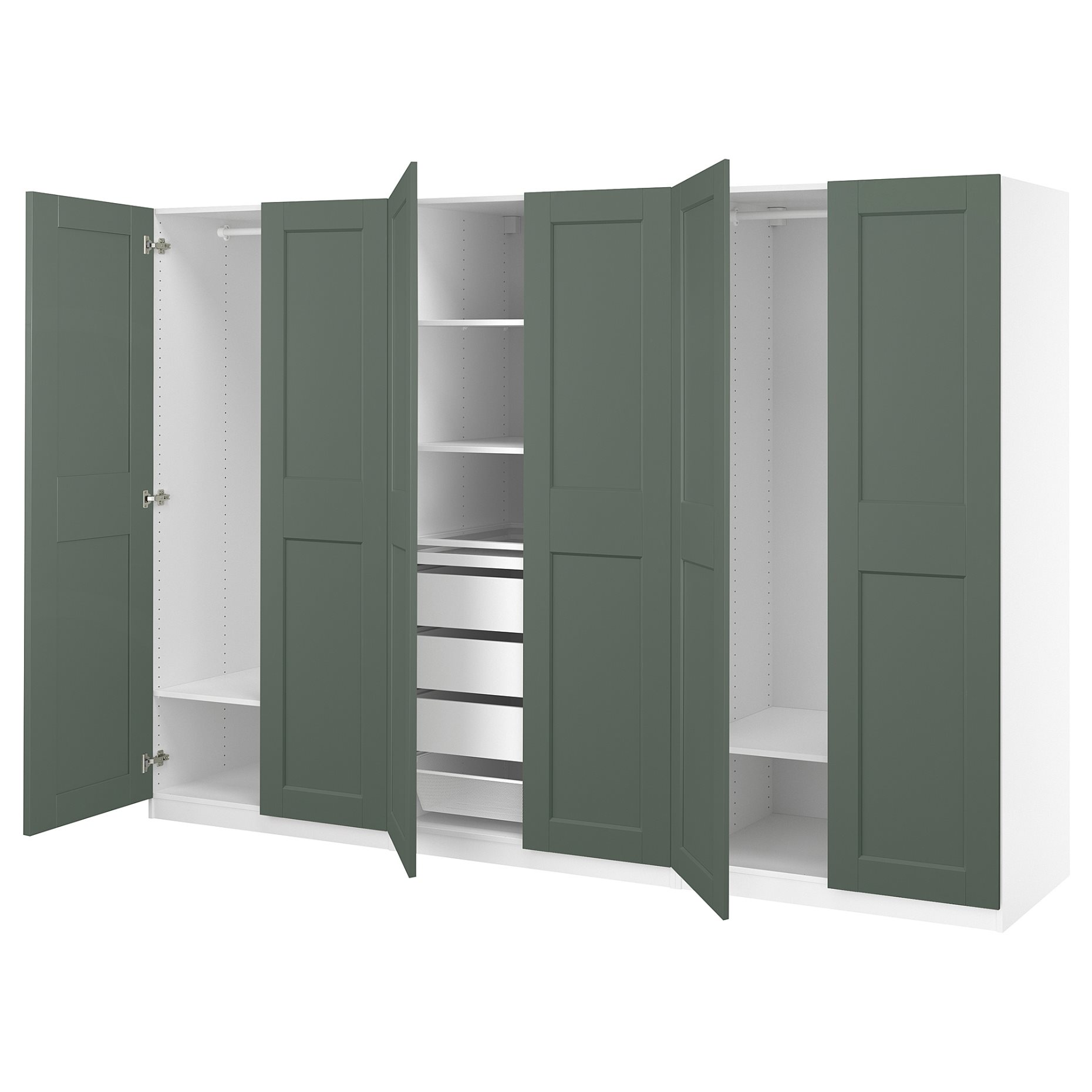 PAX/GRIMO, wardrobe combination, 300x60x201 cm, 795.792.86