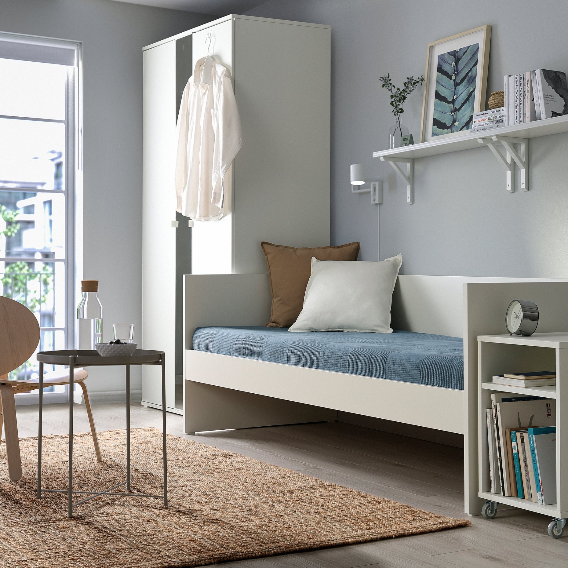 VIHALS, day-bed with 1 mattress, 80x200 cm, 795.805.53