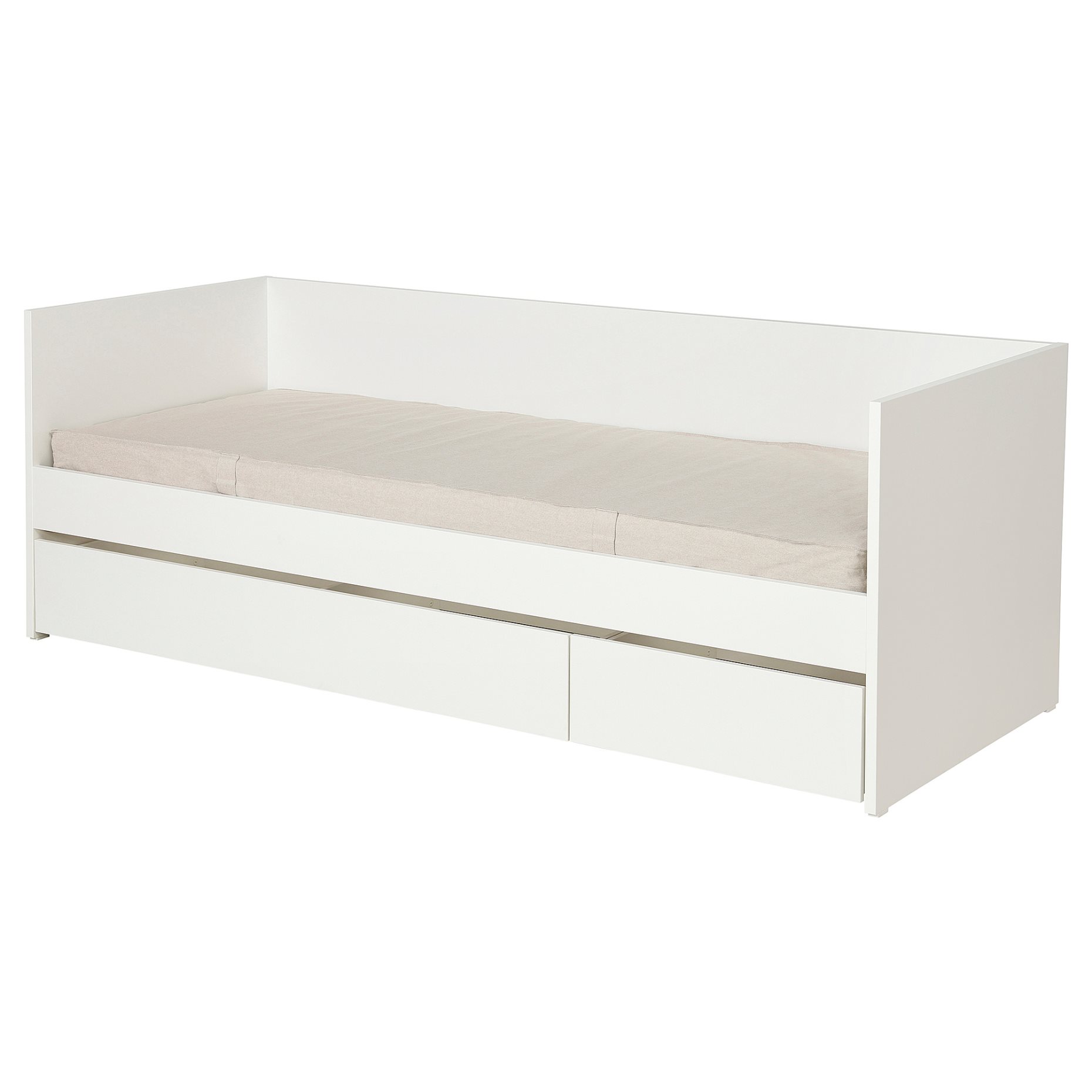 VIHALS, κρεβάτι επισκέπτη day bed με αποθήκευση και 1 στρώμα, 80x200 cm, 795.805.72