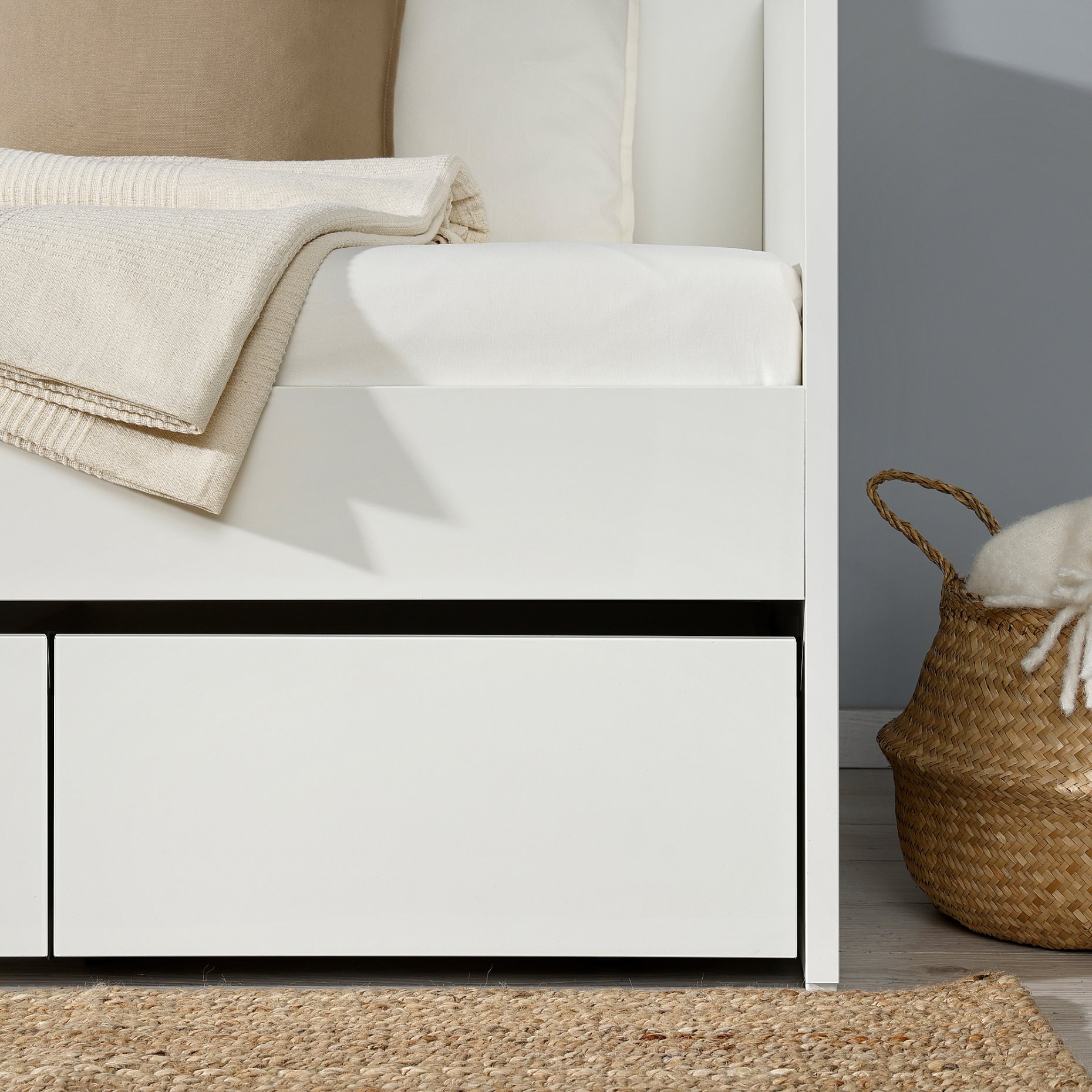 VIHALS, κρεβάτι επισκέπτη day bed με αποθήκευση και 1 στρώμα, 80x200 cm, 795.805.72