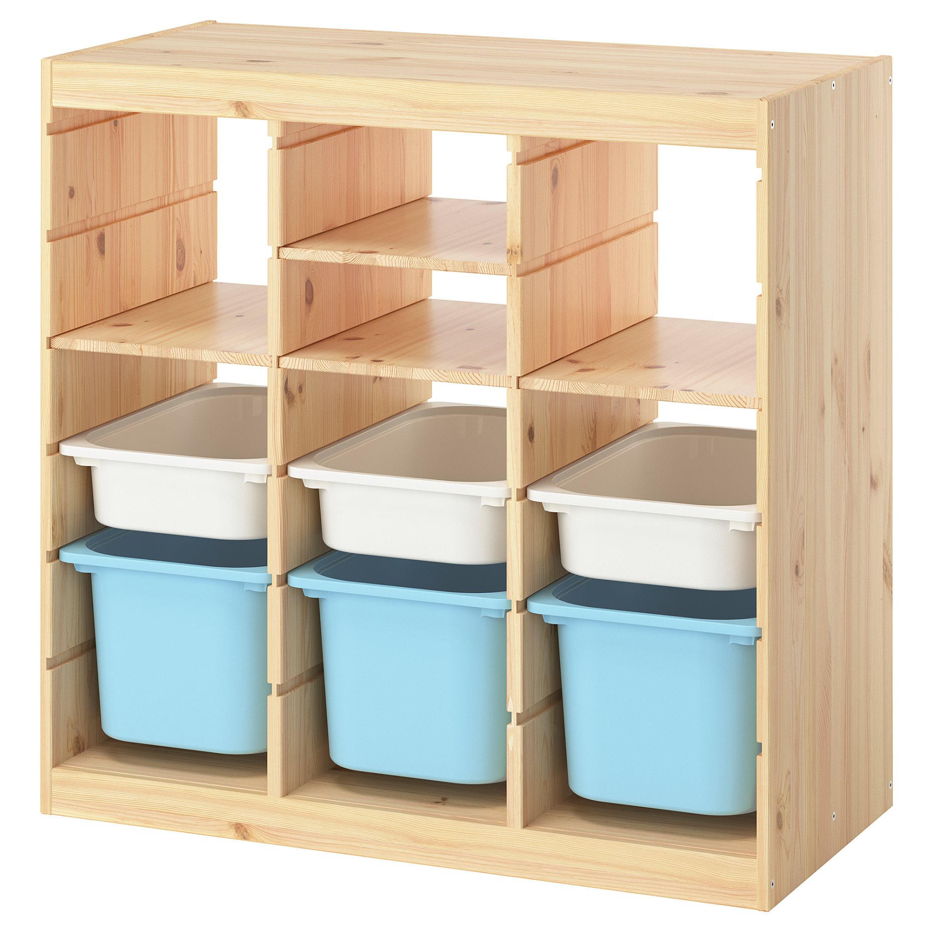 TROFAST, storage combination room divider with shelves and boxes, 93x44x91 cm, 796.125.73