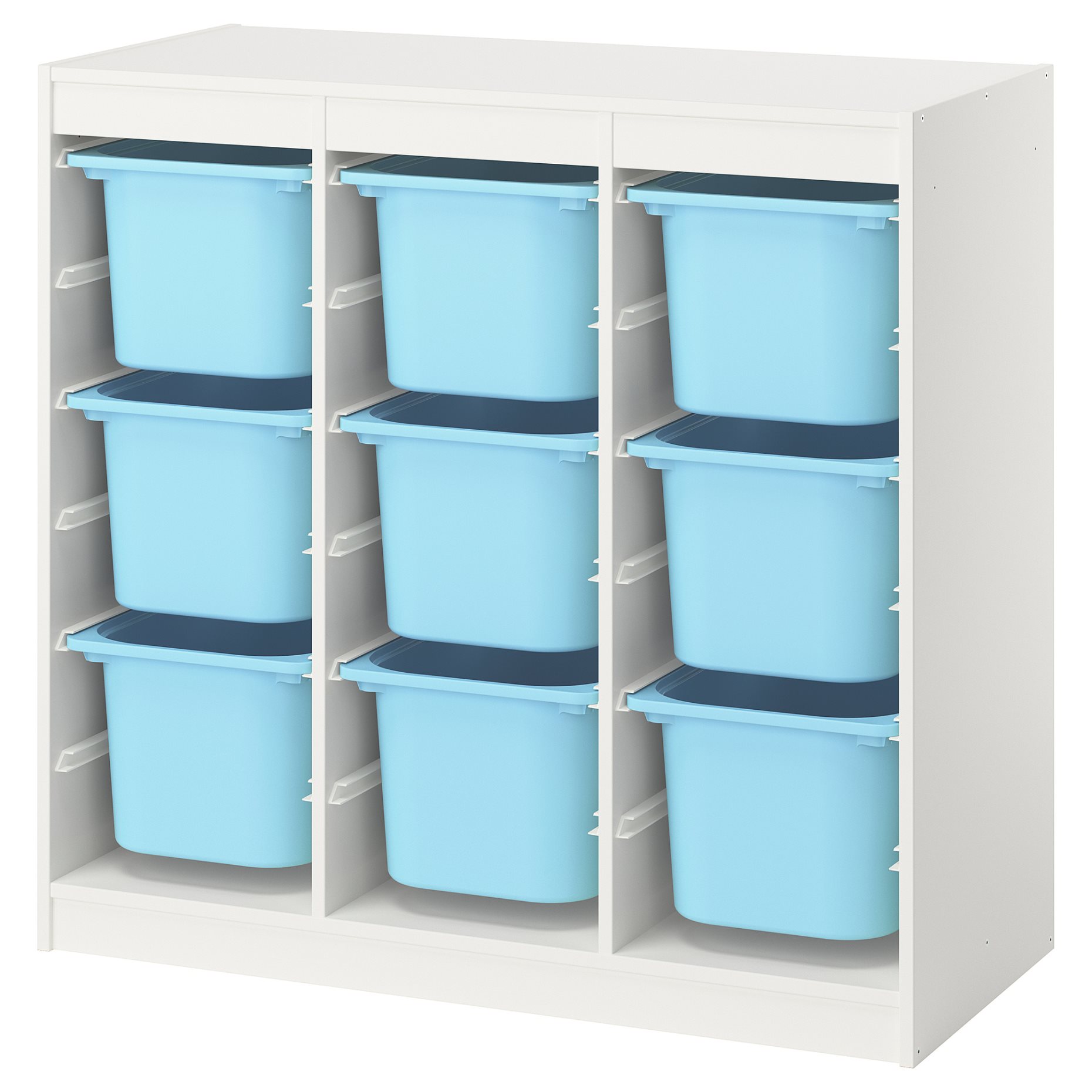 TROFAST, storage combination room divider with boxes, 99x44x94 cm, 796.126.91