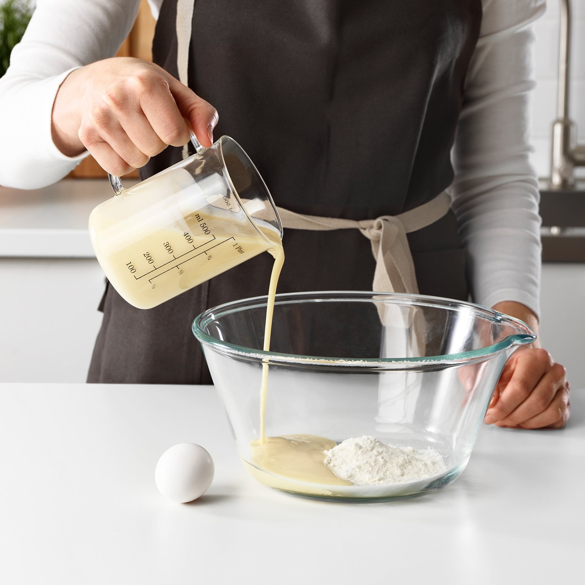 VARDAGEN, γυάλινη κανάτα-μεζούρα, 0.5 l, 803.233.03